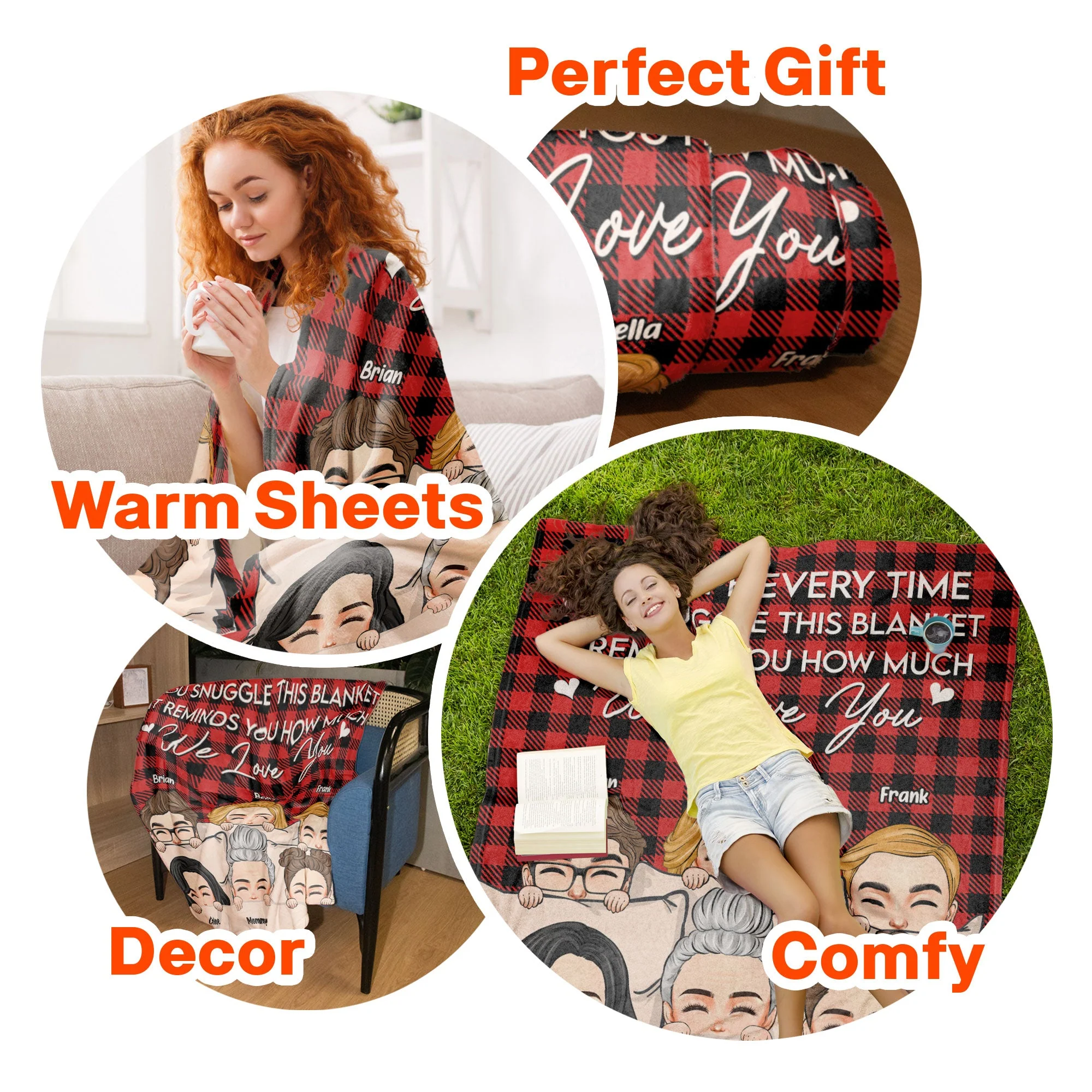 It Reminds You How Much We Love You - Ver 2 - Personalized Blanket - Image 6