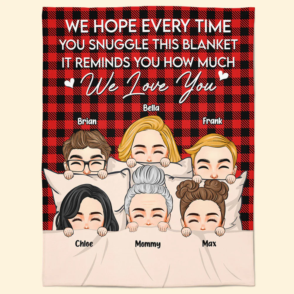 It Reminds You How Much We Love You - Ver 2 - Personalized Blanket - Image 7