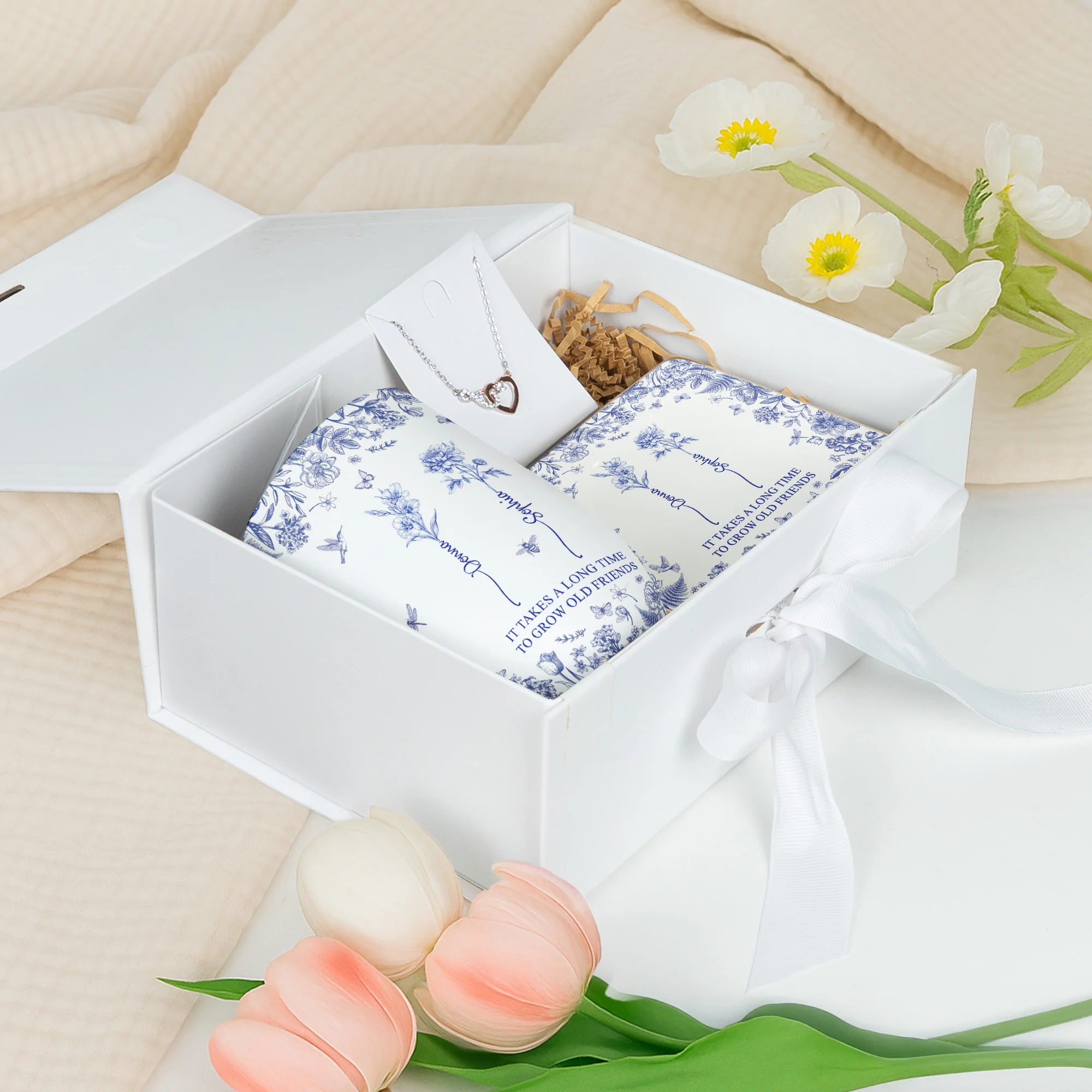 It Takes A Long Time To Grow Old Friends Toile De Jouy - Gift Box Set - Image 5