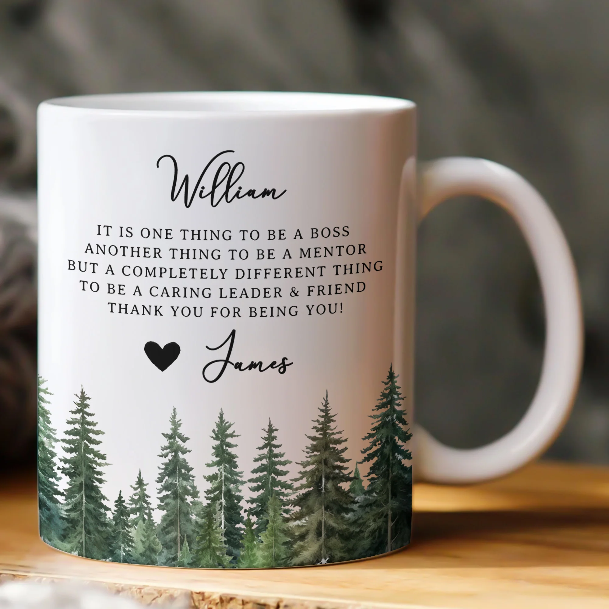It Takes A Village Thank You Gift For Teacher Appreciation, Coworkers, Boss, Team - Personalized Mug - Image 2