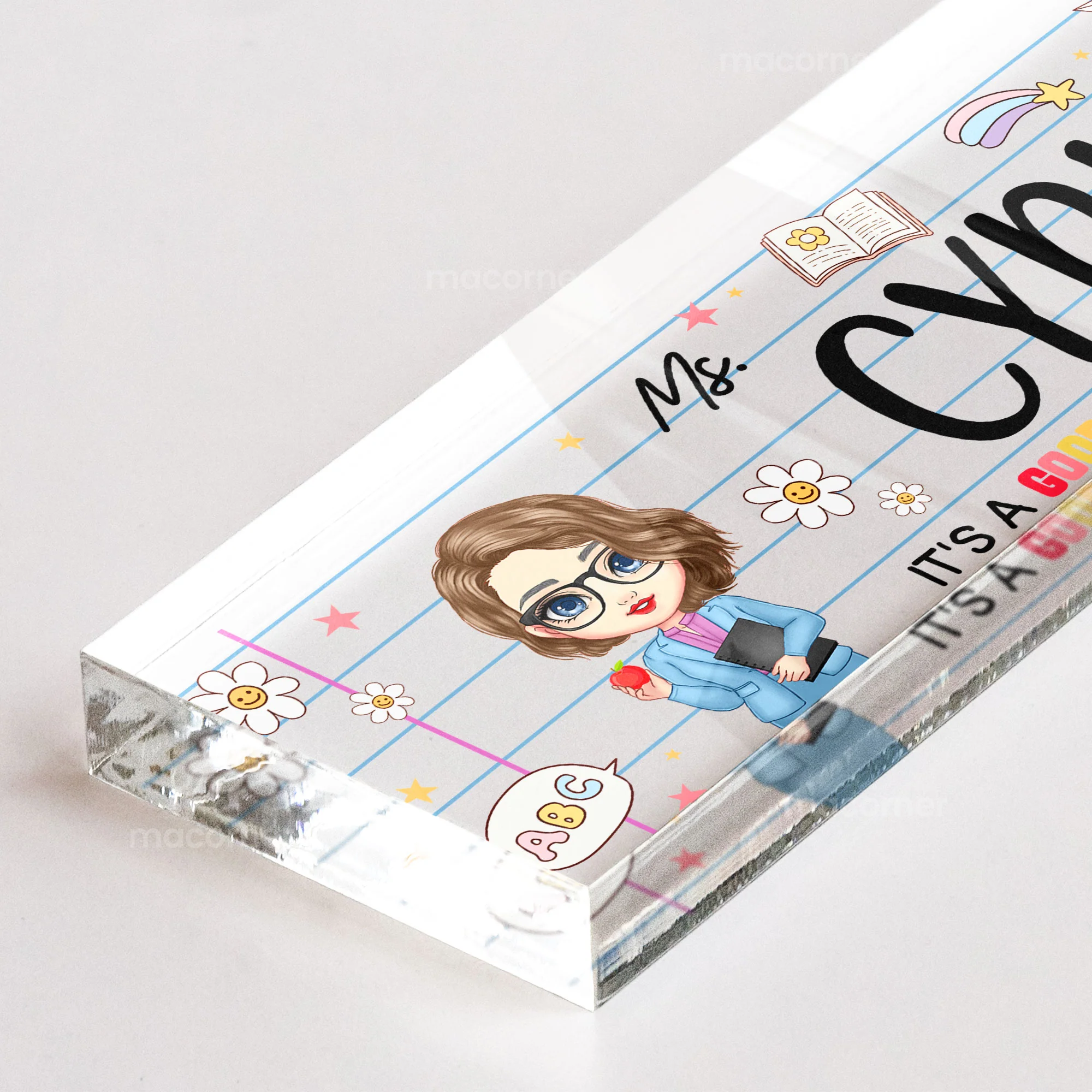 It's A Good Day To Teach - Personalized Name Plate - Image 3