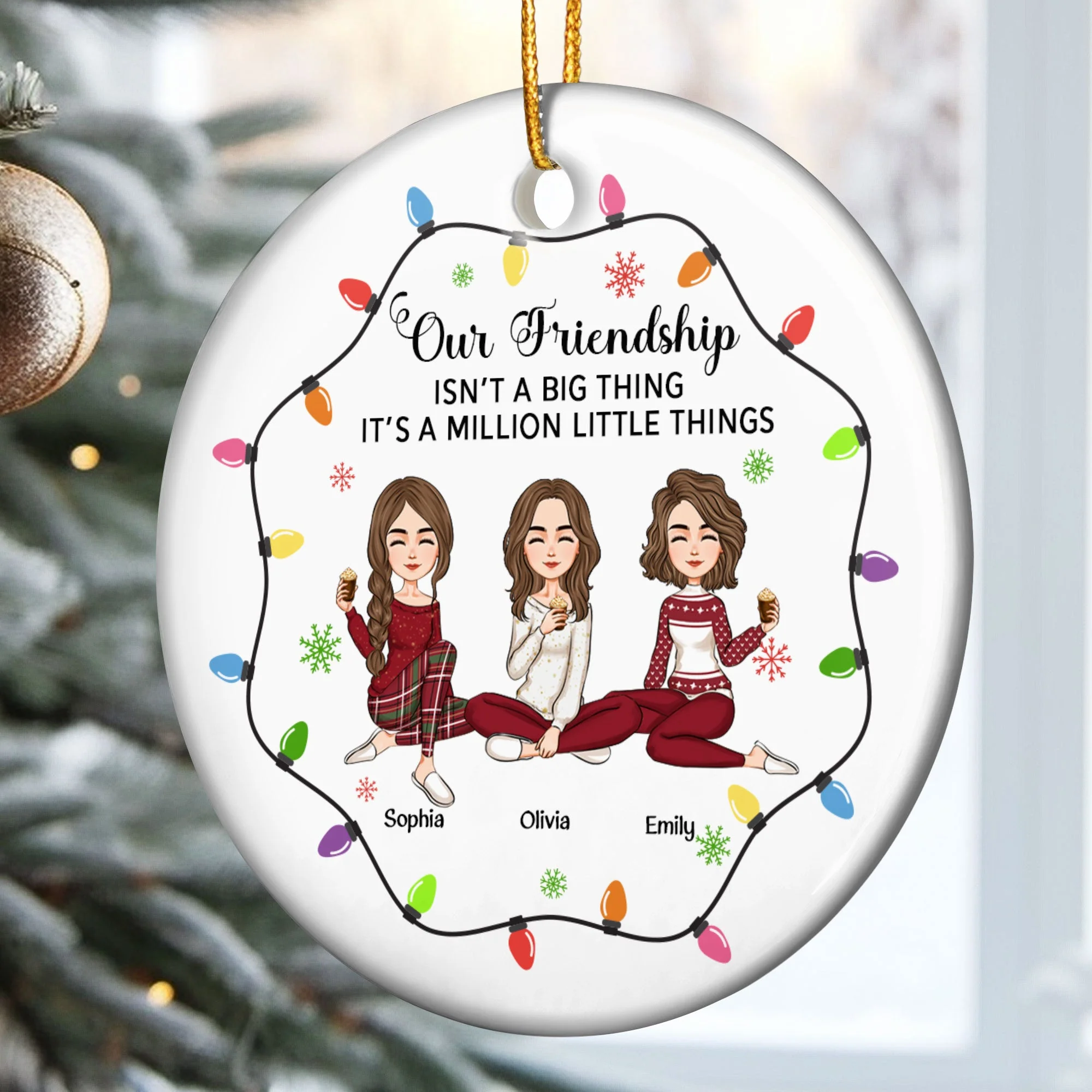 It'S A Million Little Things - Personalized Ceramic Ornament - Image 2