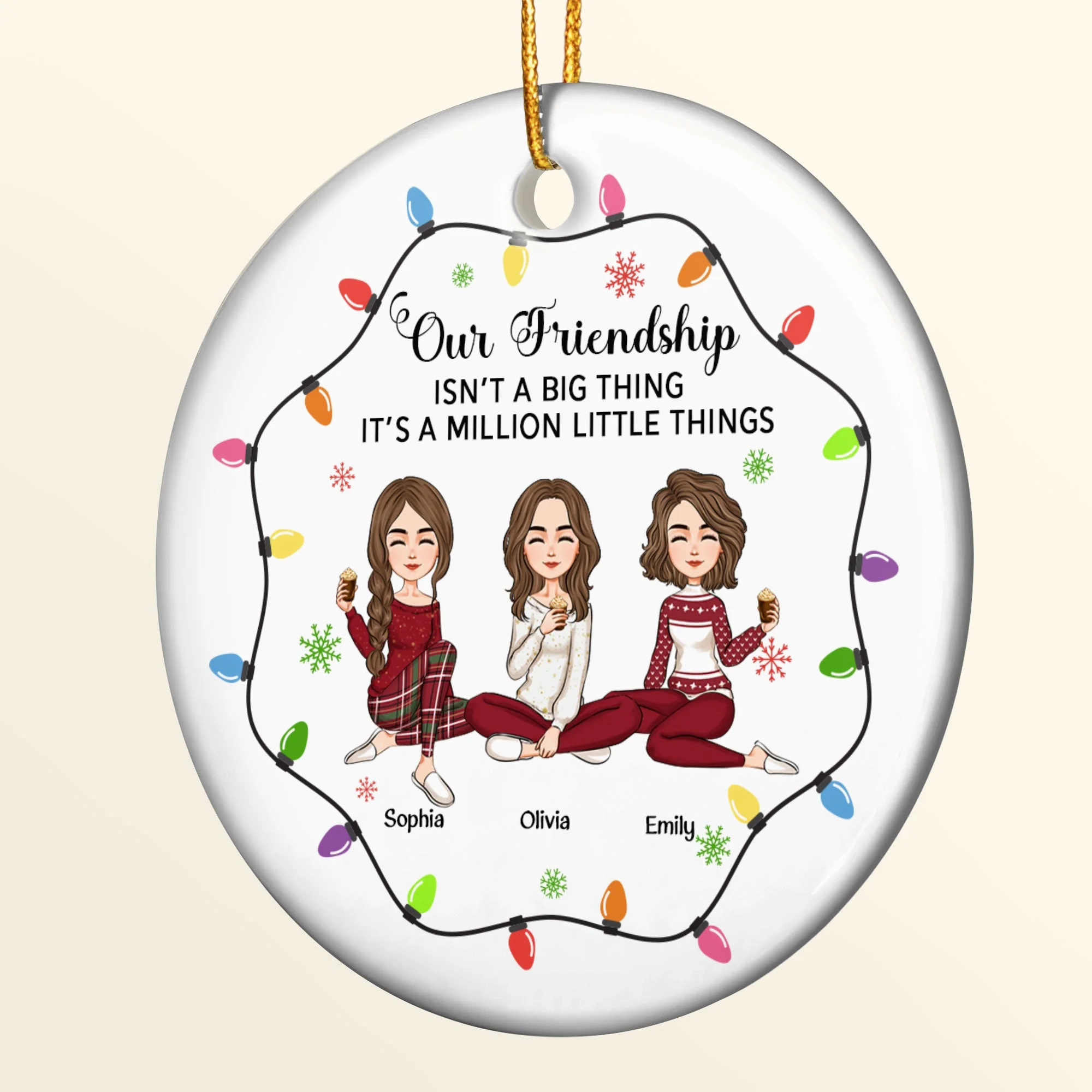 It'S A Million Little Things - Personalized Ceramic Ornament - Image 5