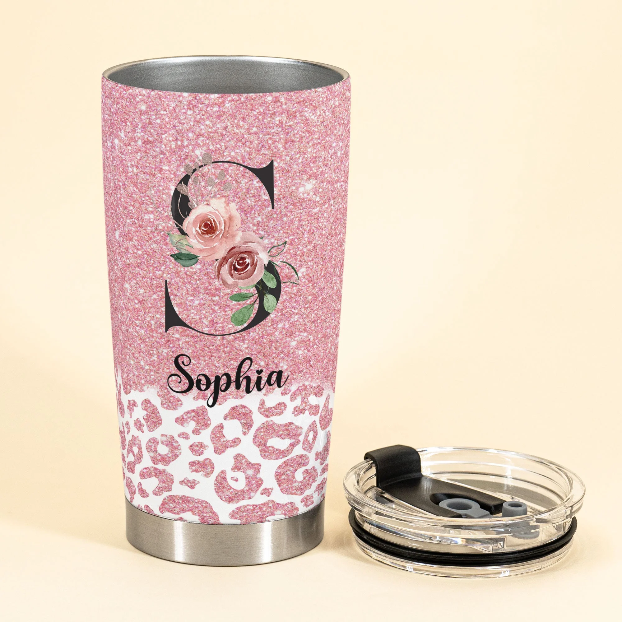 It's A Throat Punch Kinda Day - Personalized Tumbler Cup - Birthday Gift Funny Gift For Girls, Cat Lovers - Image 3