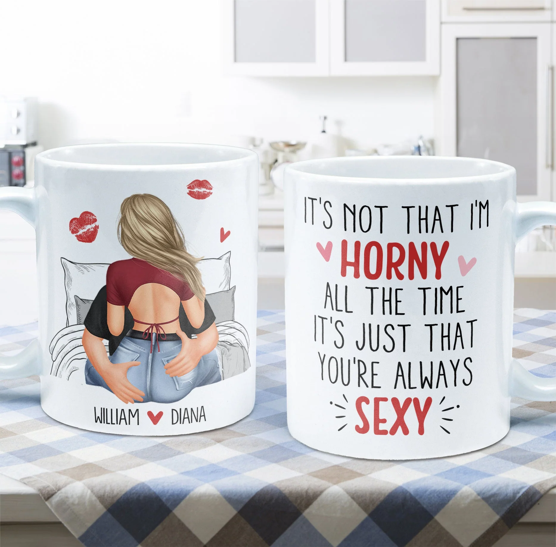It's Not That I'm Horny All The Time - Personalized Mug - Anniversary Gifts For Her, Wife, Girlfriend - Image 6