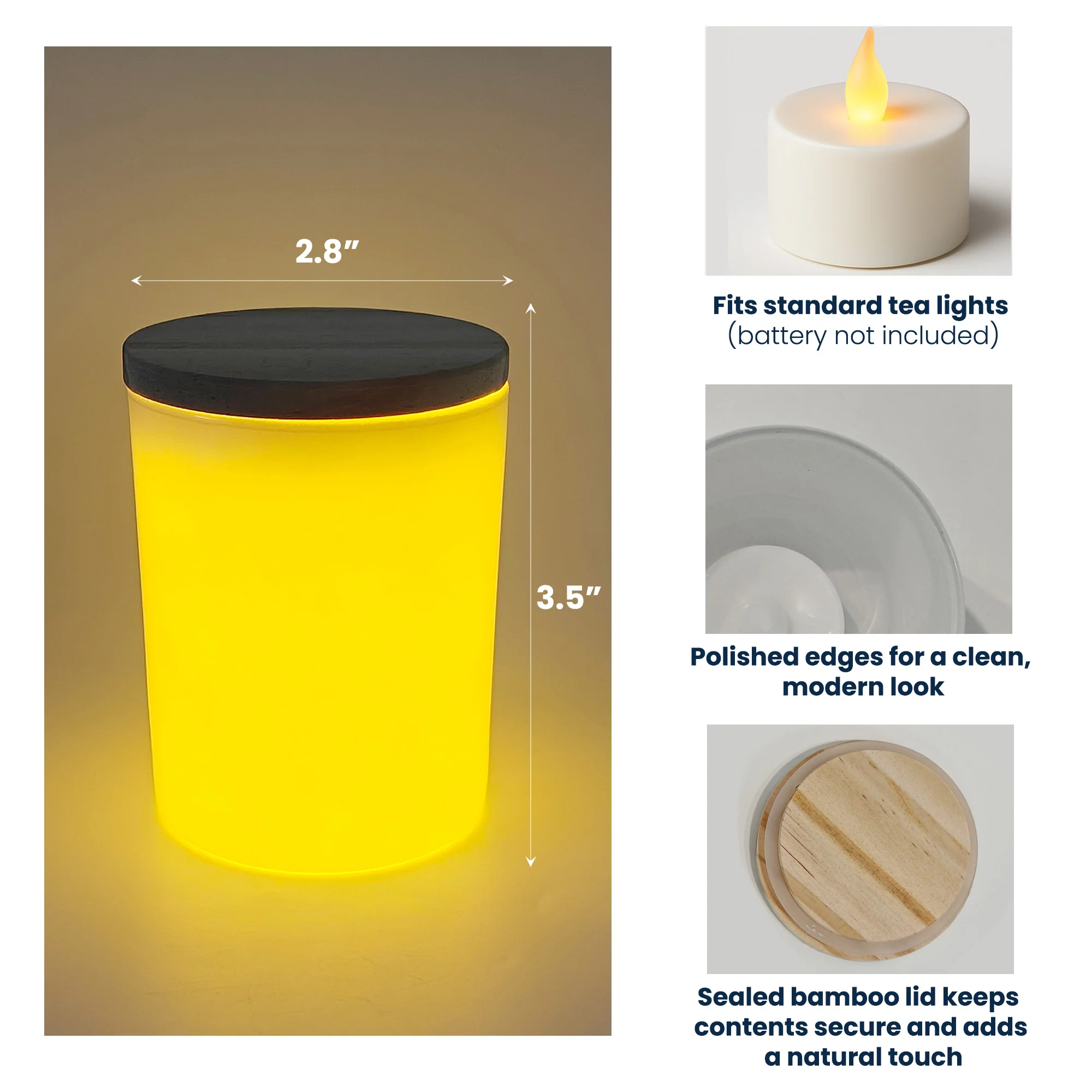 It's On My List Custom Bookshelf - Personalized LED Tea Light Holder - Image 6