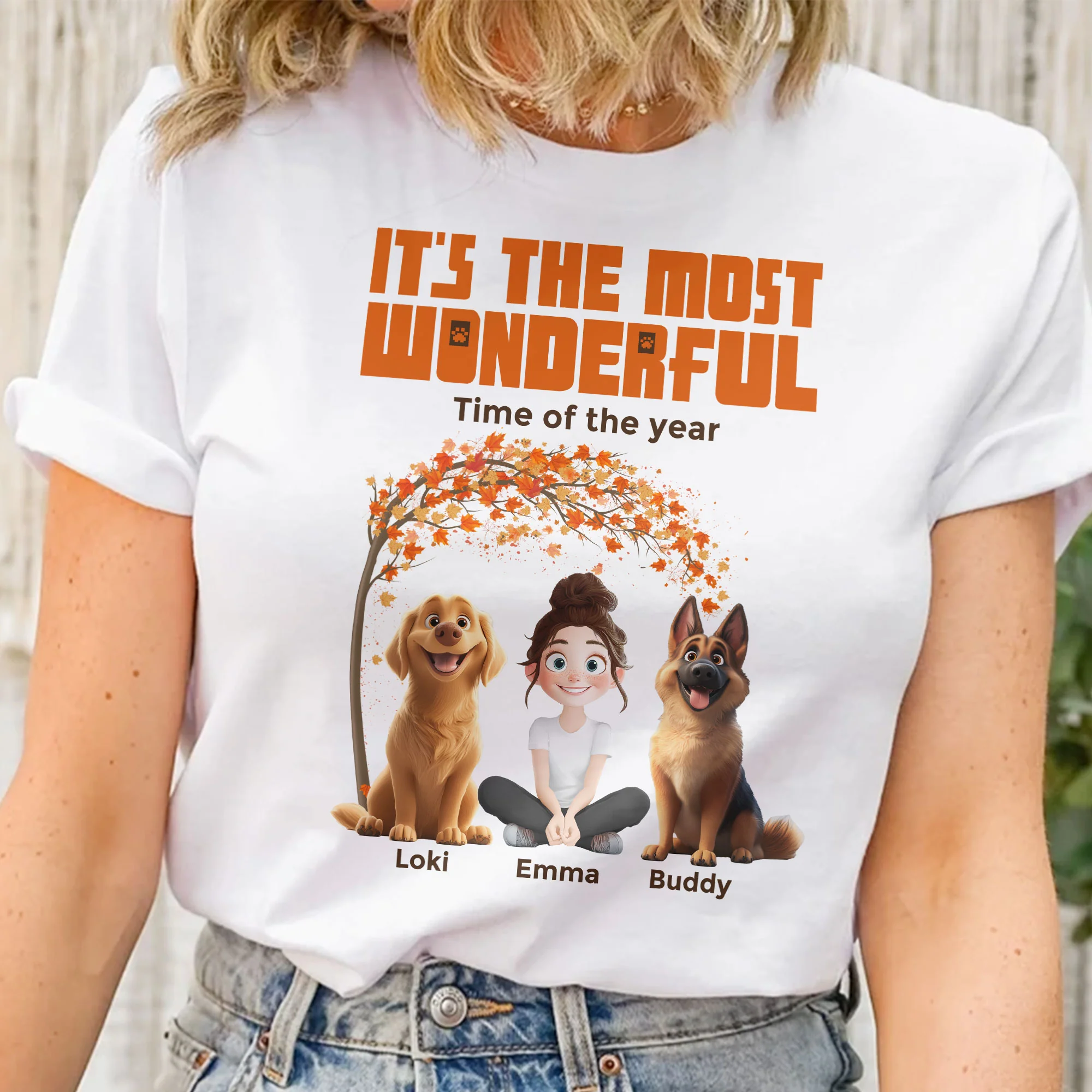 It's The Most Wonderful Time Of The Year Autumn Fall - Personalized Shirt - Image 2