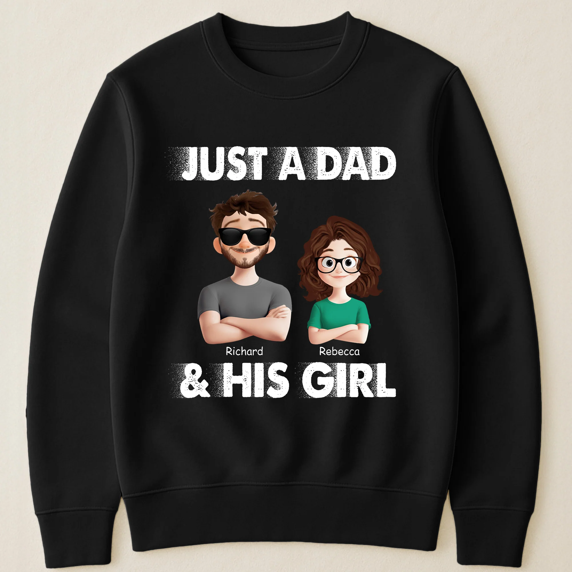 Just A Dad And His Kids - Personalized Shirt - Image 4