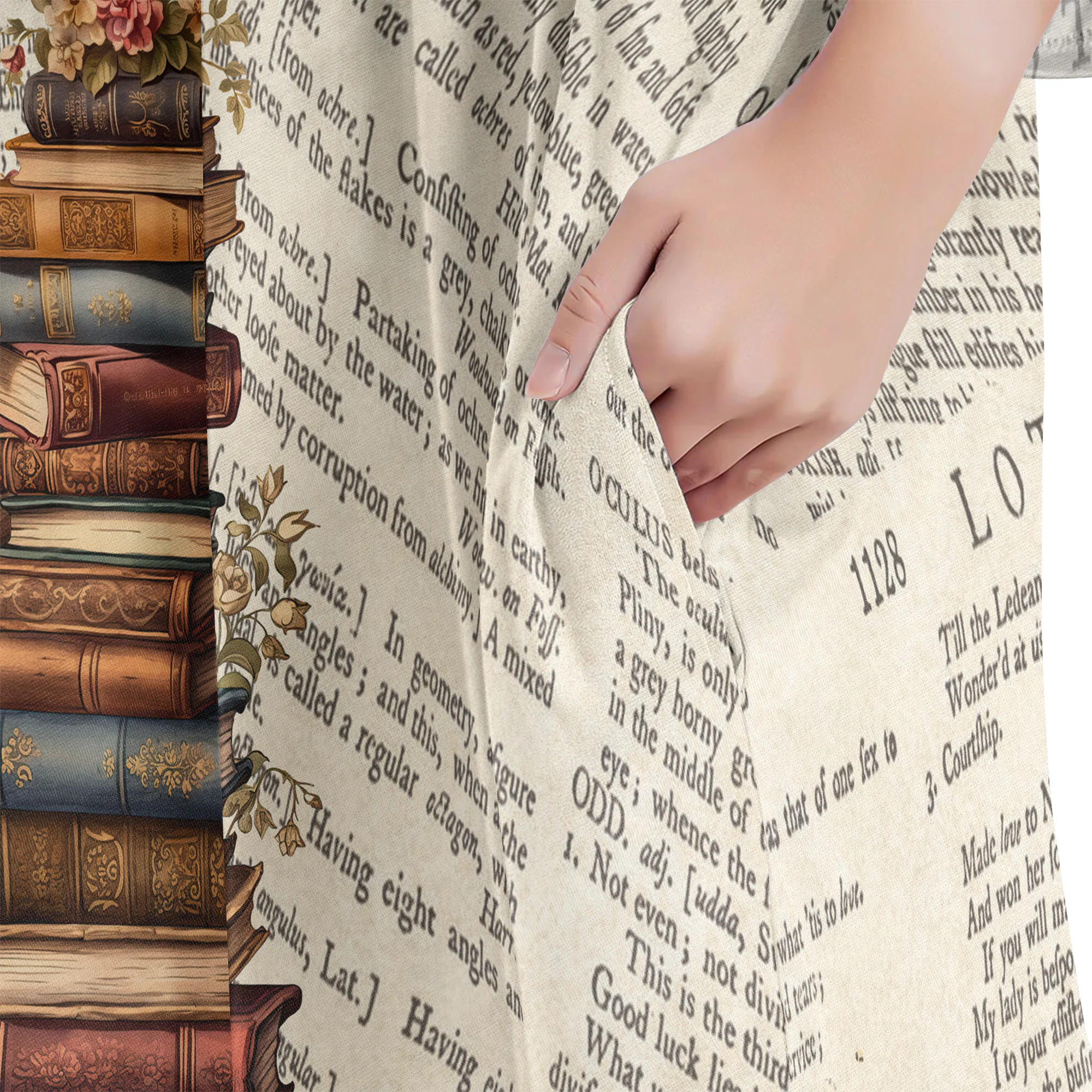 Just A Girl Who Loves Books Lover Gift Custom Name - Personalized Sleep Tee - Image 5