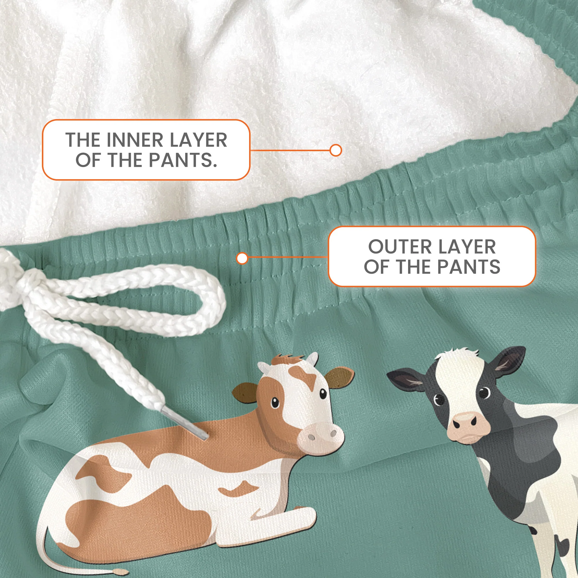 Just A Girl Who Loves Heifers - Personalized Sweatpants - Image 4