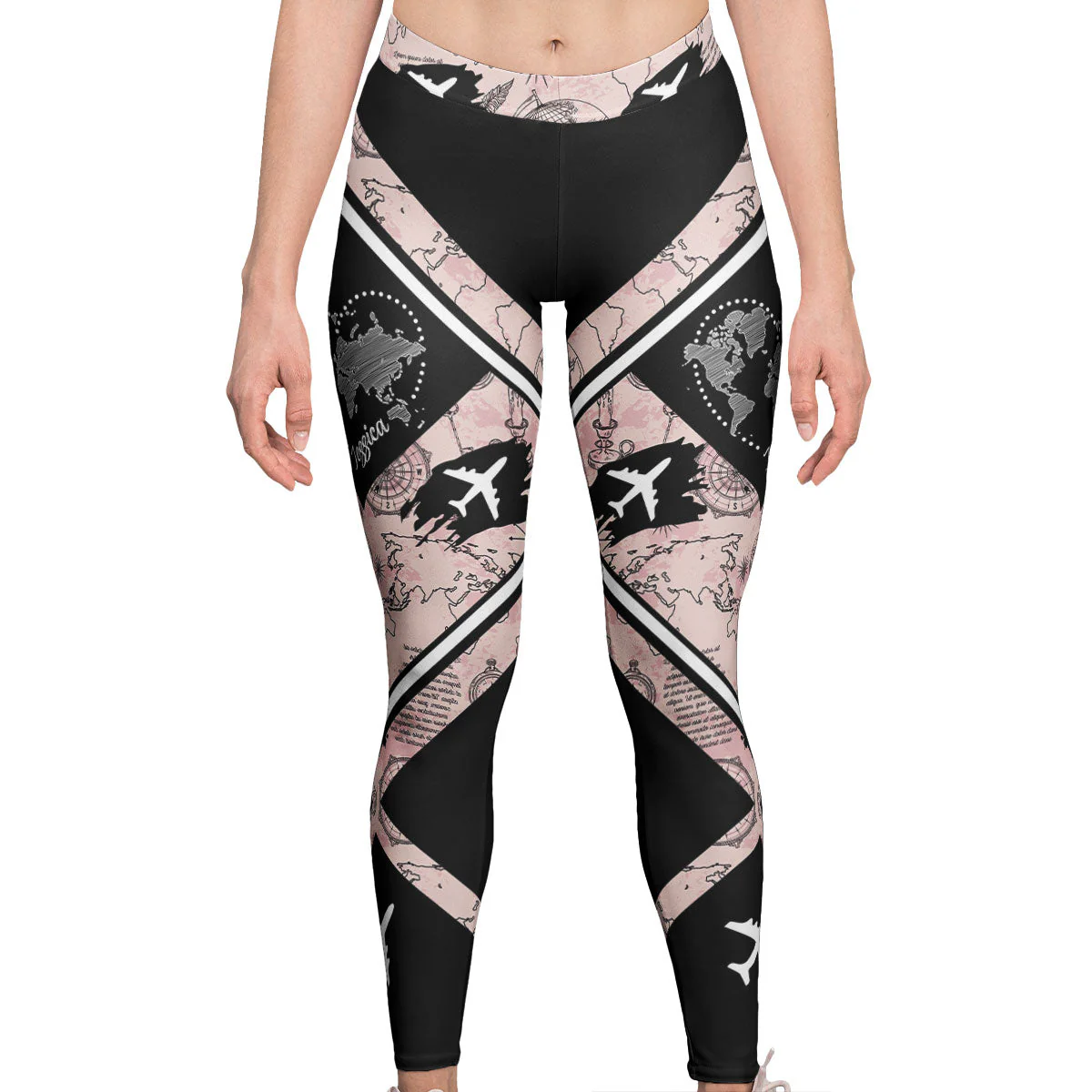 Just A Girl Who Loves Traveling - Personalized Leggings - Image 2
