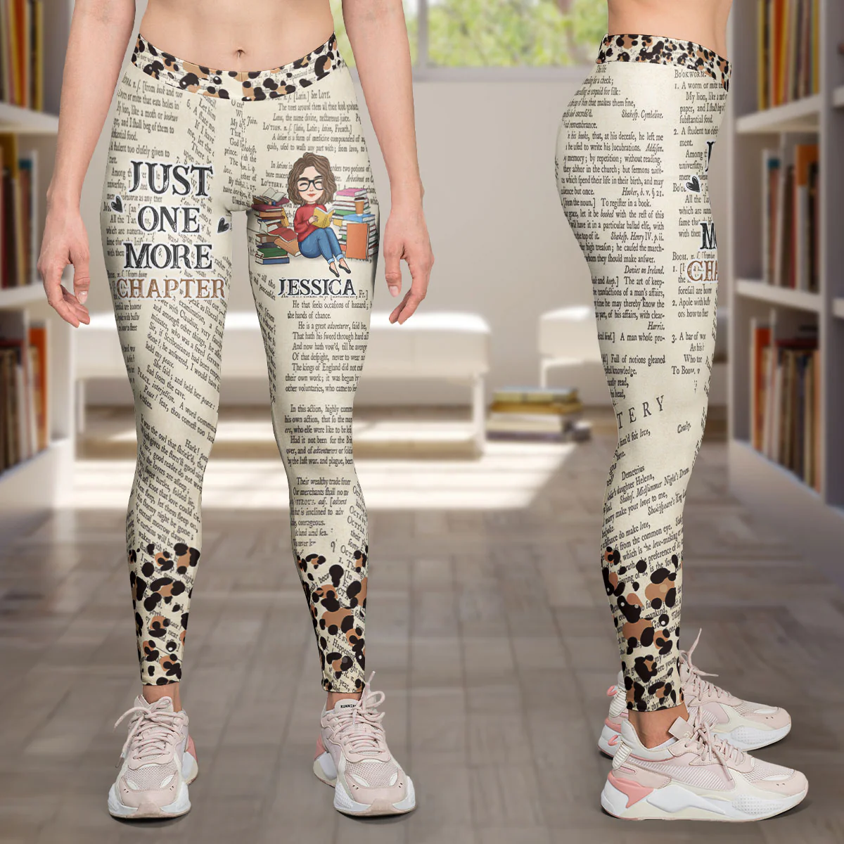 Just One More Chapter - Personalized Leggings - Image 2