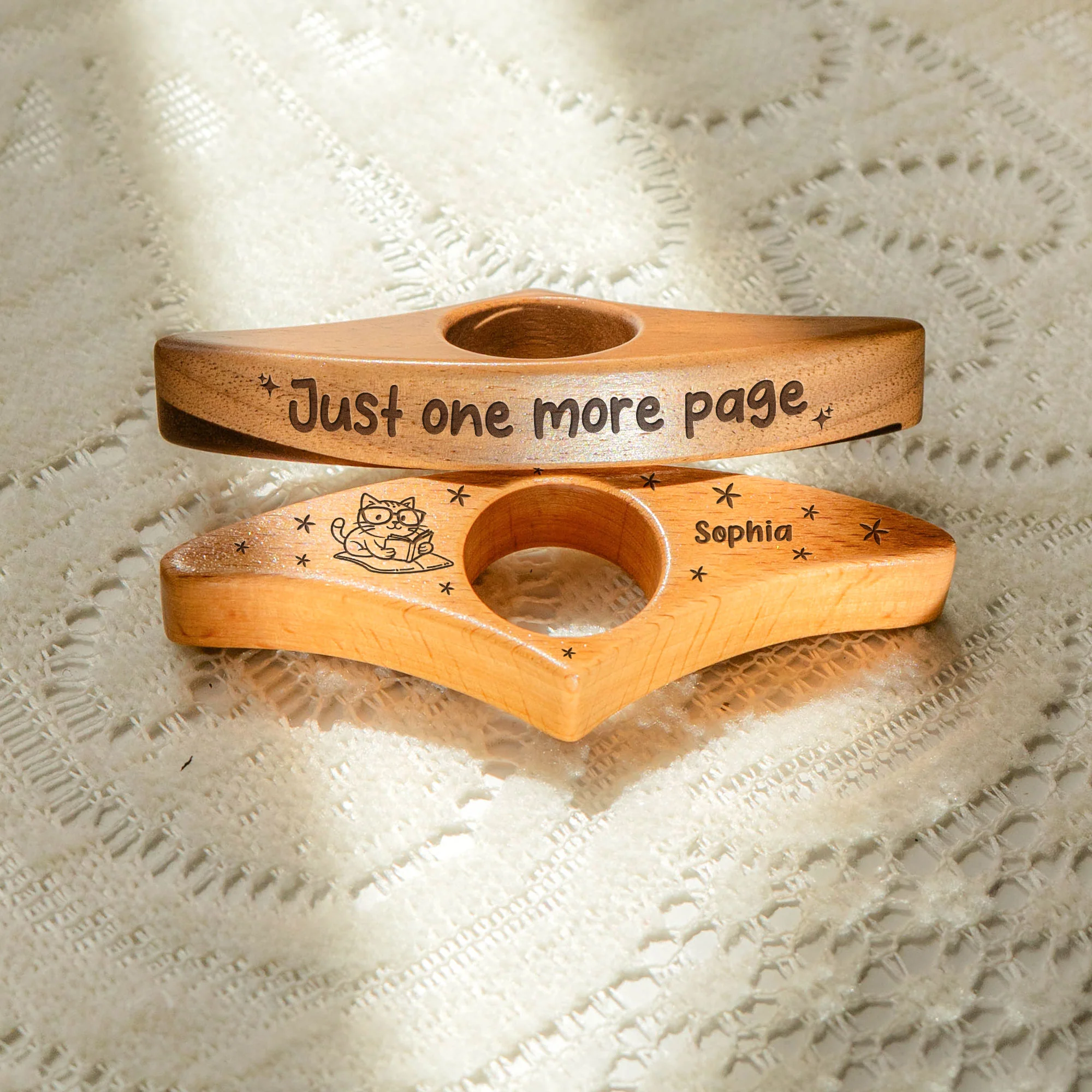Just One More Page - Personalized Book Page Holder - Image 3