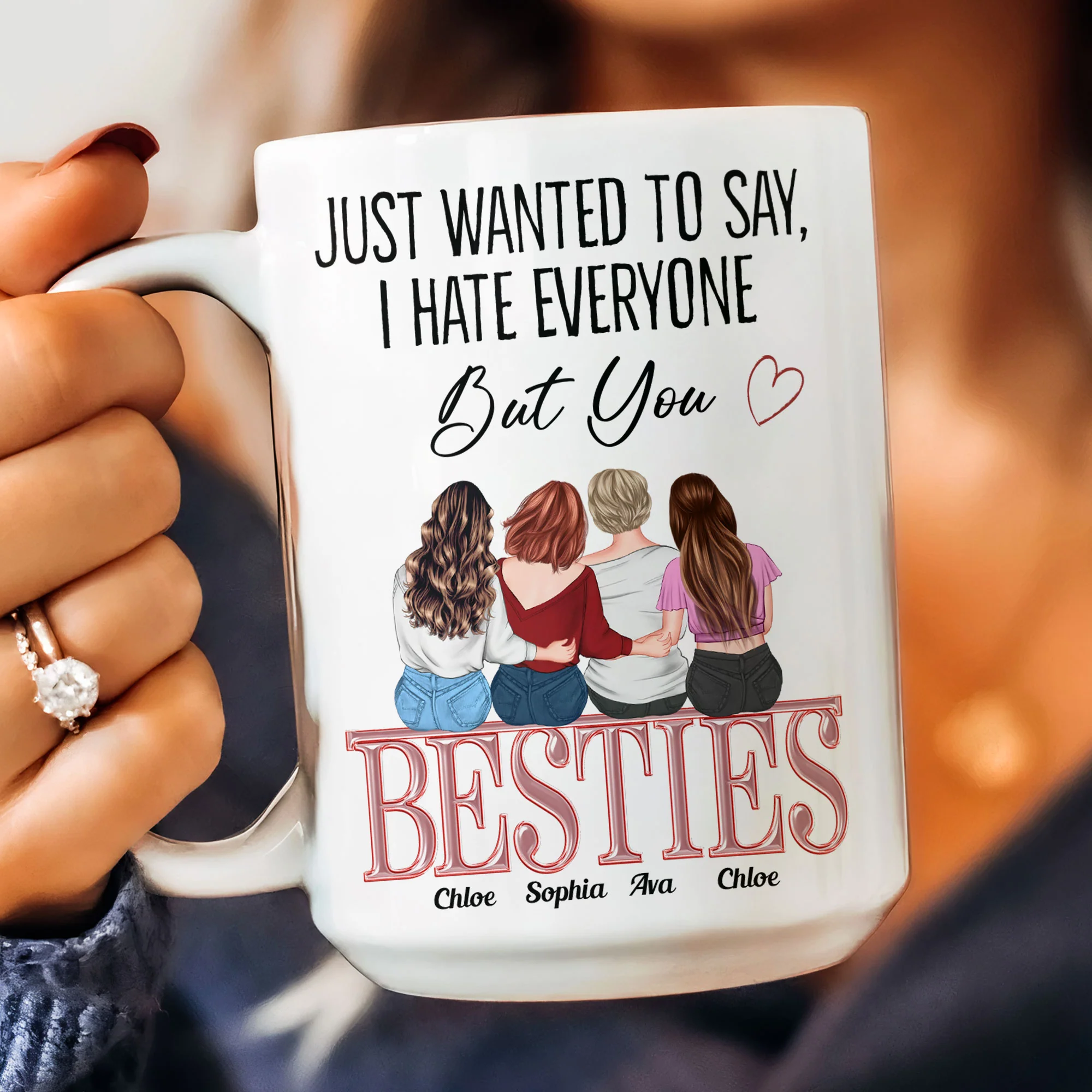 Just Wanted To Say - Personalized Mug - Image 5