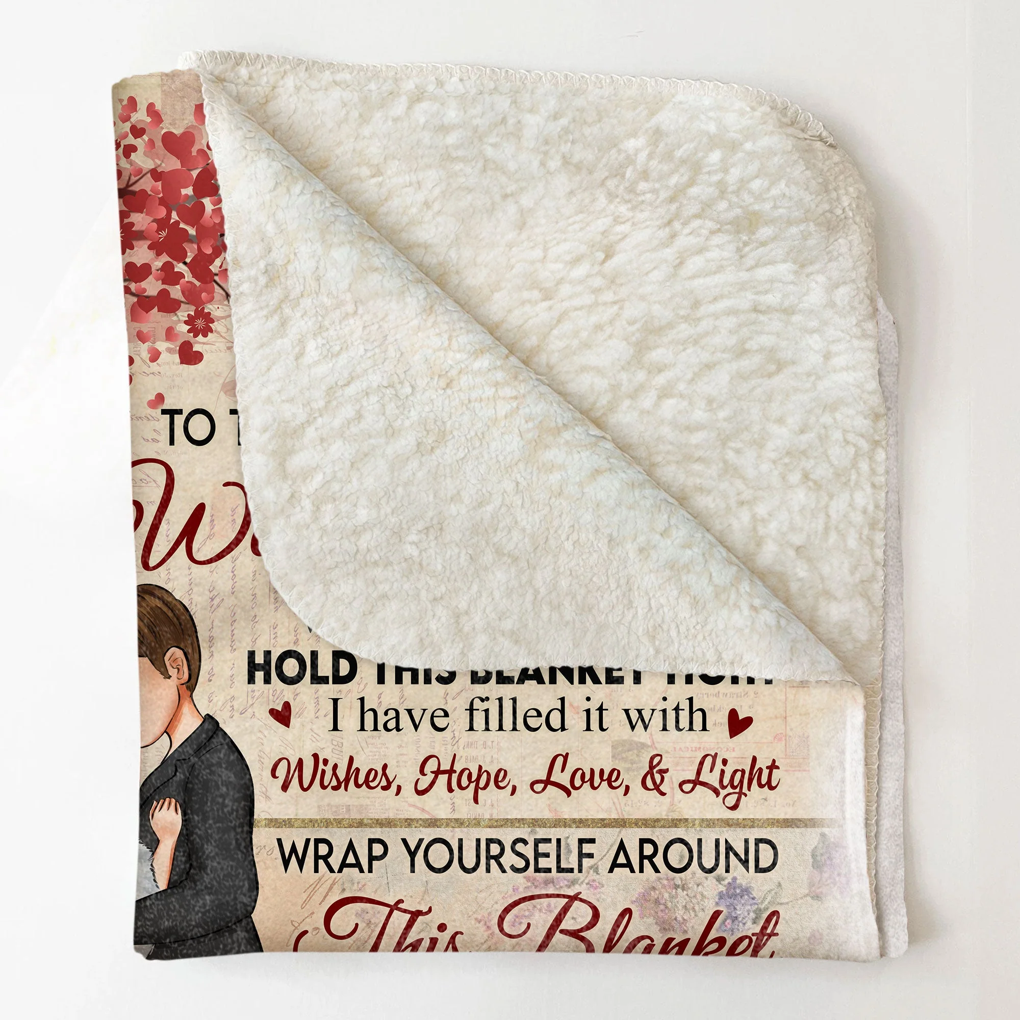 Keep You Warm And Feel My Love - Personalized Blanket - Image 4