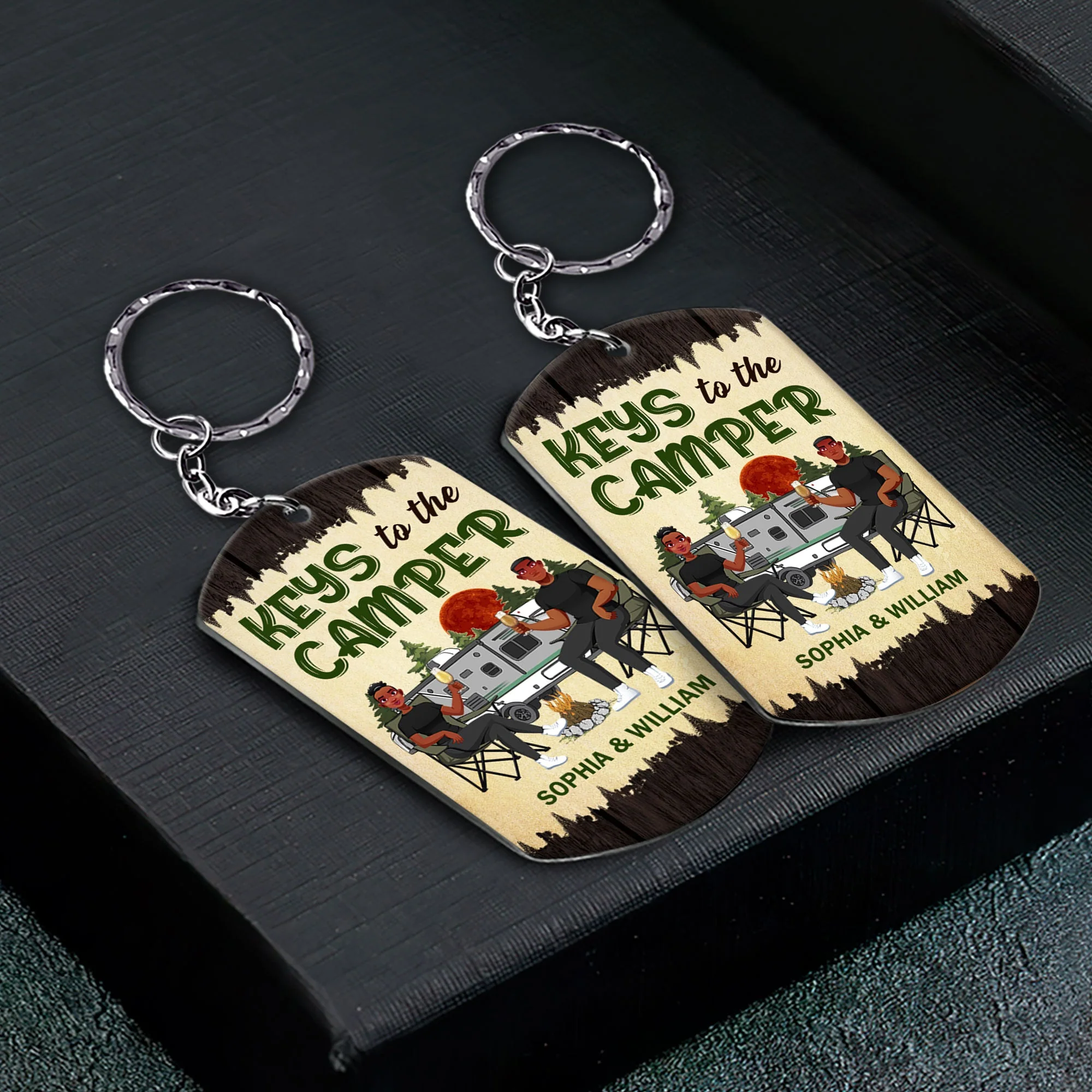 Keys To The Camper New - Personalized Keychain - Image 2