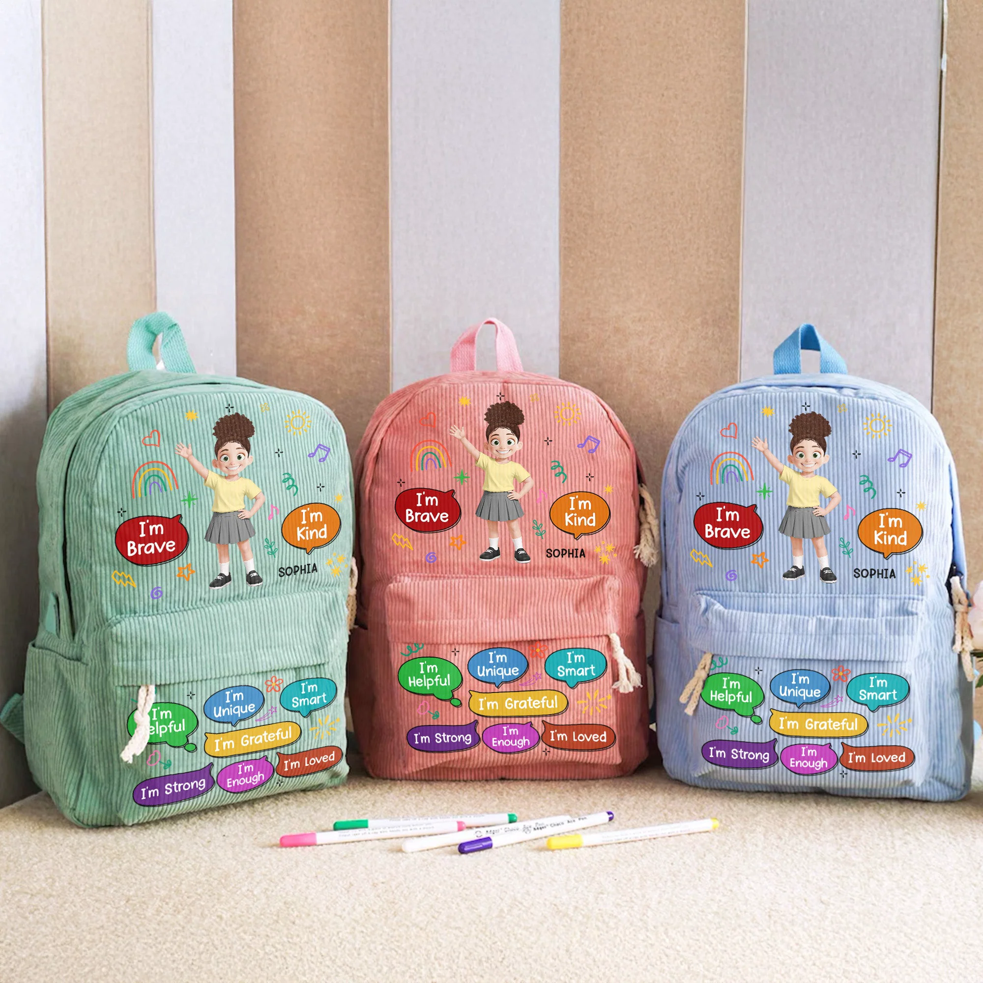 Kid Affirmation - Personalized Backpack - Image 2