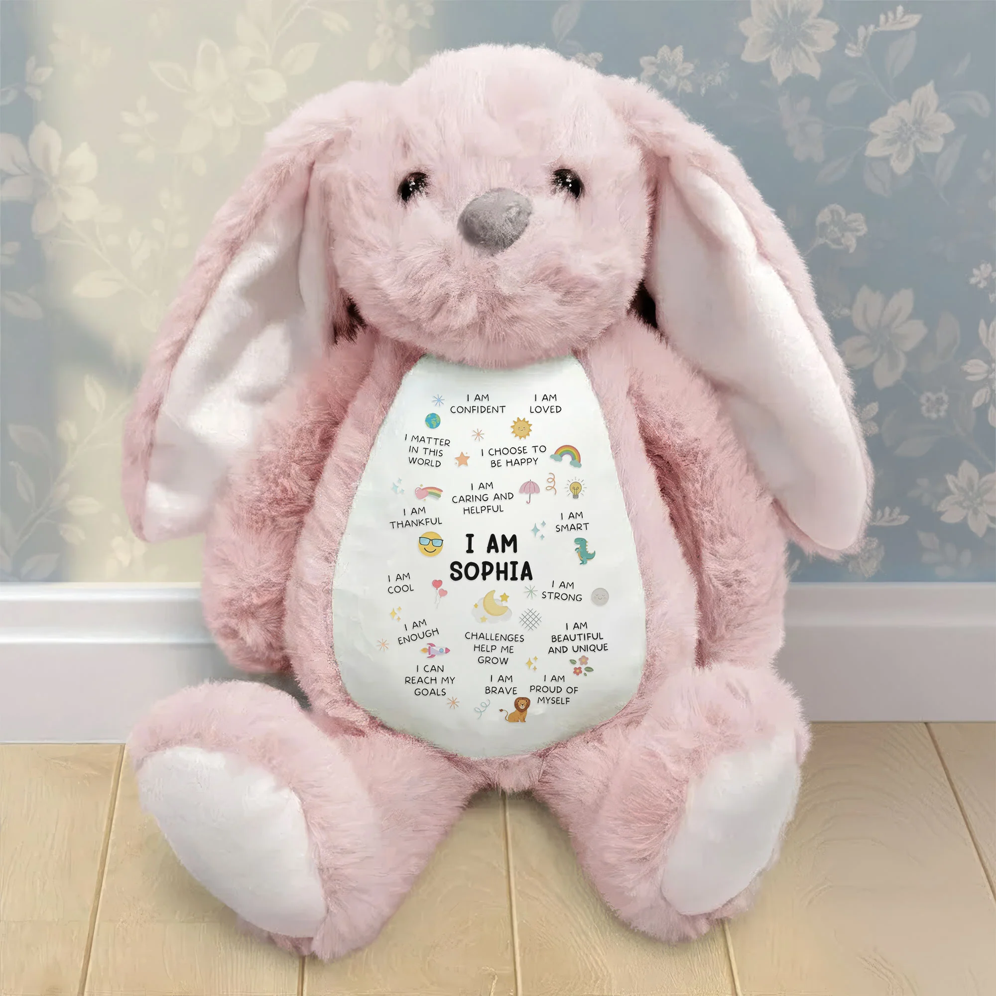 Kid Affirmation - Personalized Bunny Plush - Image 2