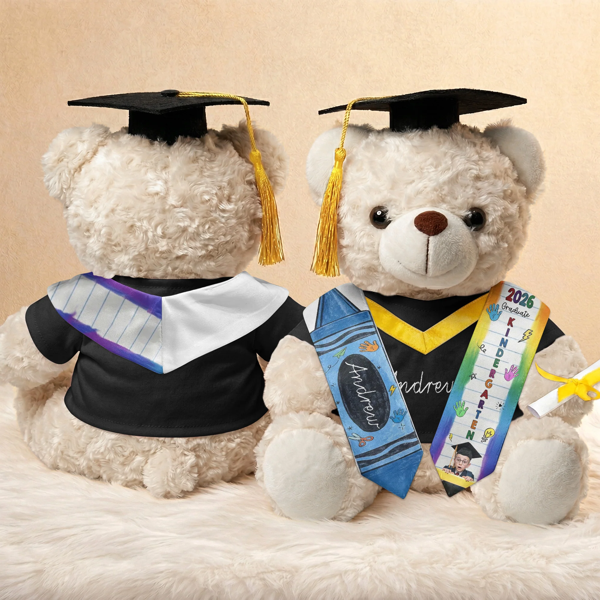 Kid Pencil Graduation Custom Photo - Personalized Graduation Teddy Bear - Image 6