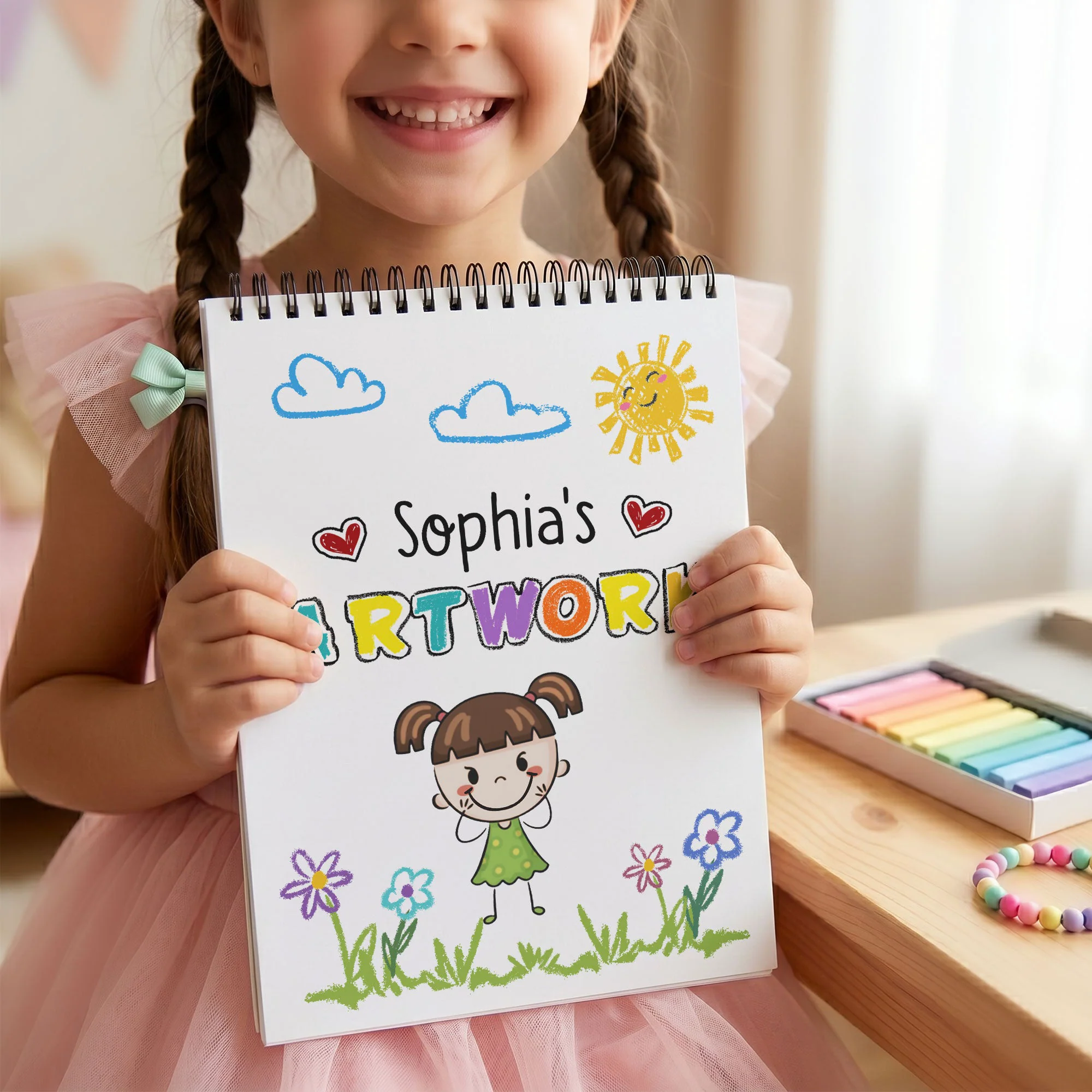 Kid's Artwork - Personalized Sketch Book - Image 4