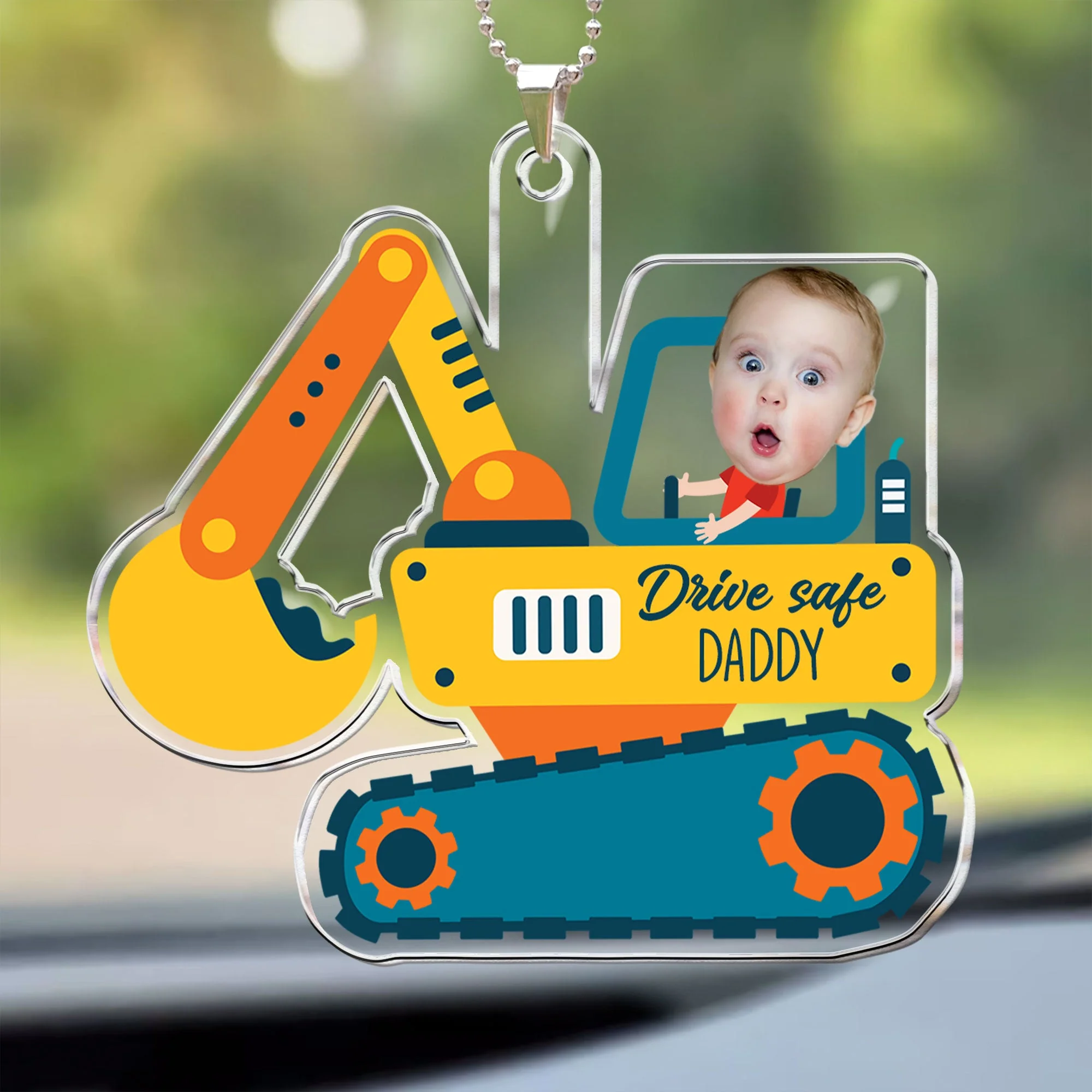Kids Riding Vehicle - Personalized Photo Rear View Mirror Accessory - Image 5