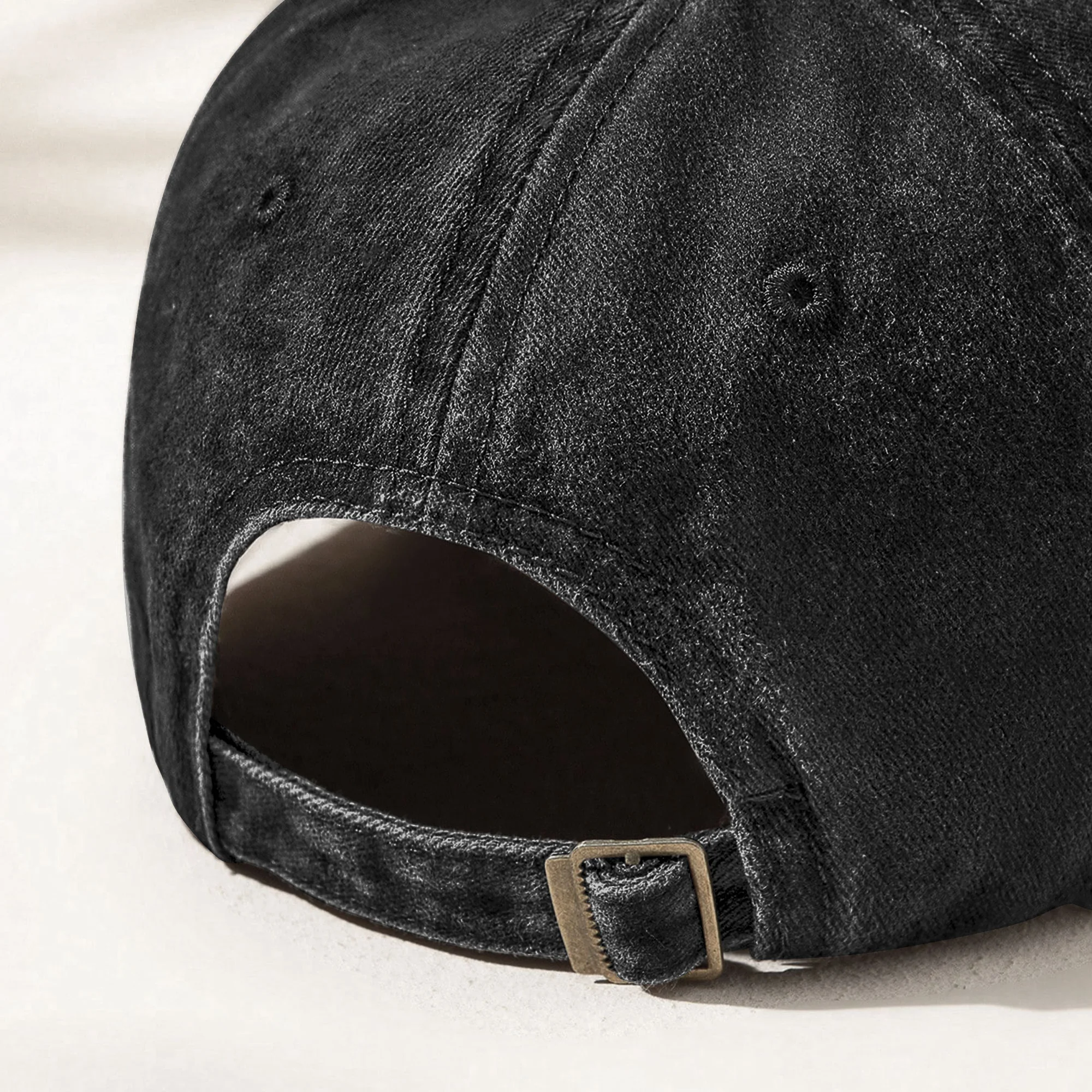 Legend, Husband, Dad And Grandpa - Canada Flag Version - Personalized Distressed Denim Cap - Image 3