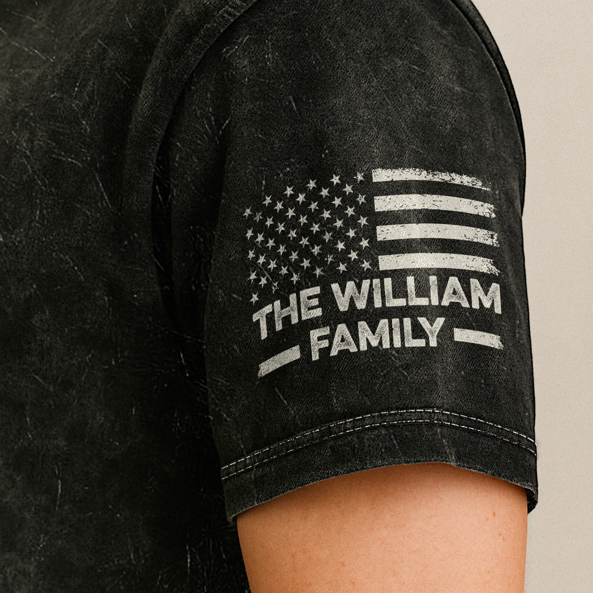 Legend, Husband, Dad And Grandpa - Personalized Acid Wash T‑Shirt - Image 4