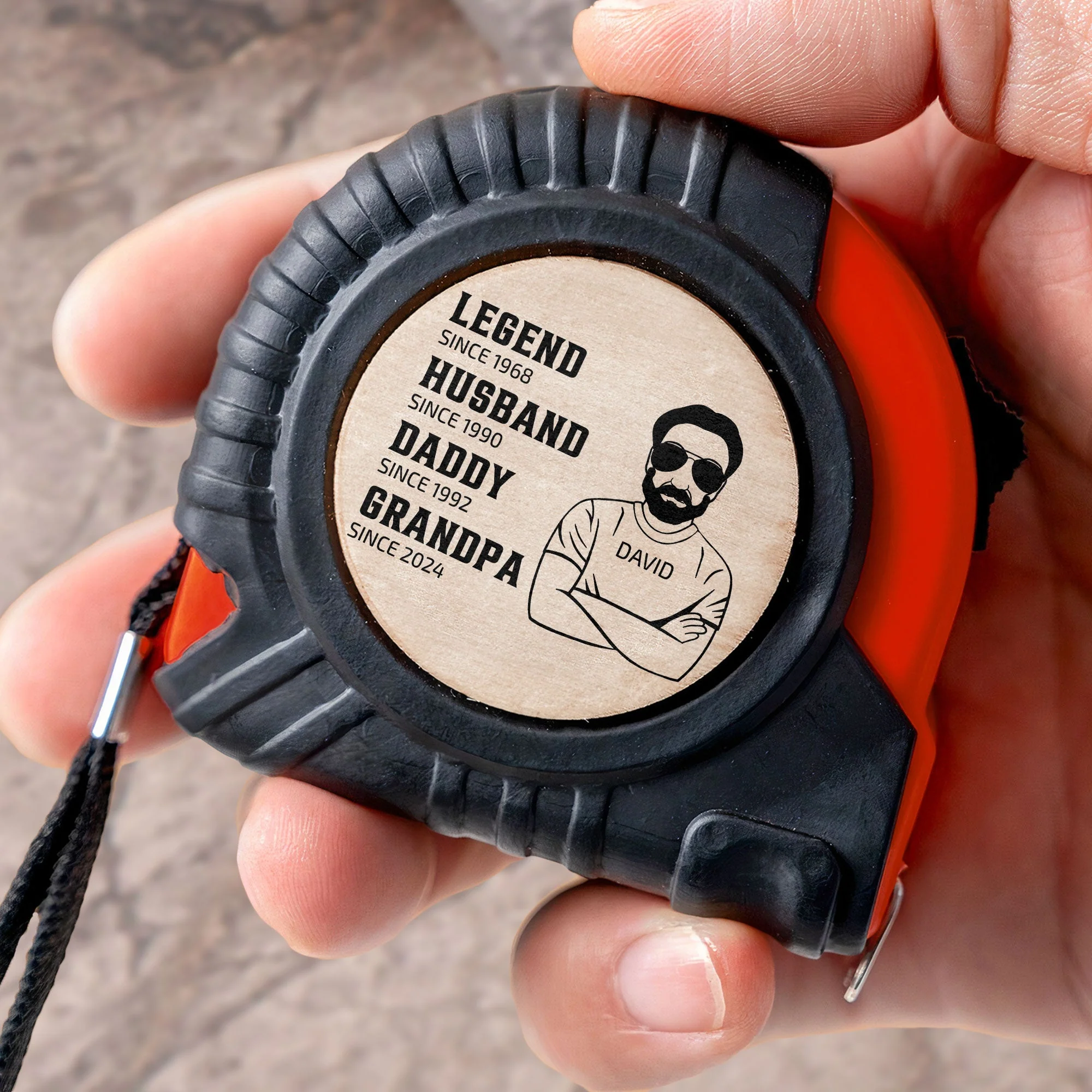 Legend Husband Daddy - Personalized Tape Measure - Image 3