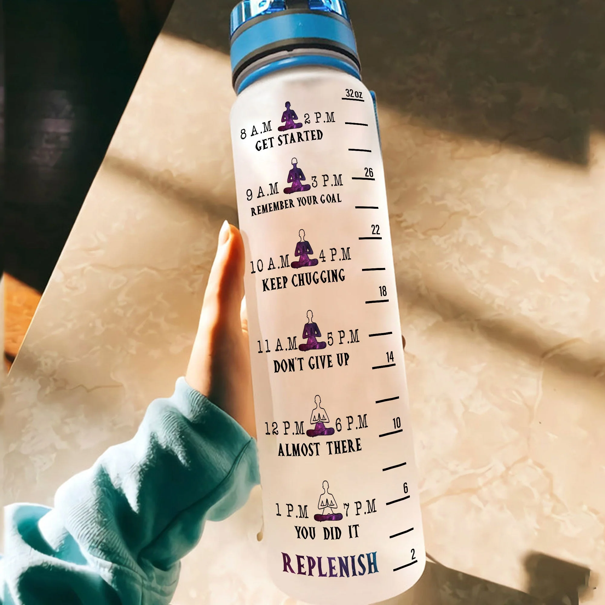 Let That Shit Go - Personalized Water Tracker Bottle - Image 4