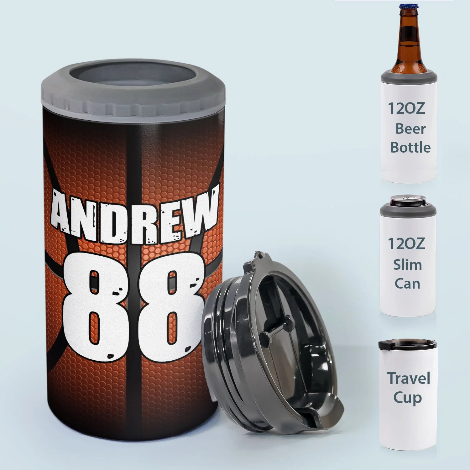 Let The Madness Begin - Personalized Can Cooler - Image 4