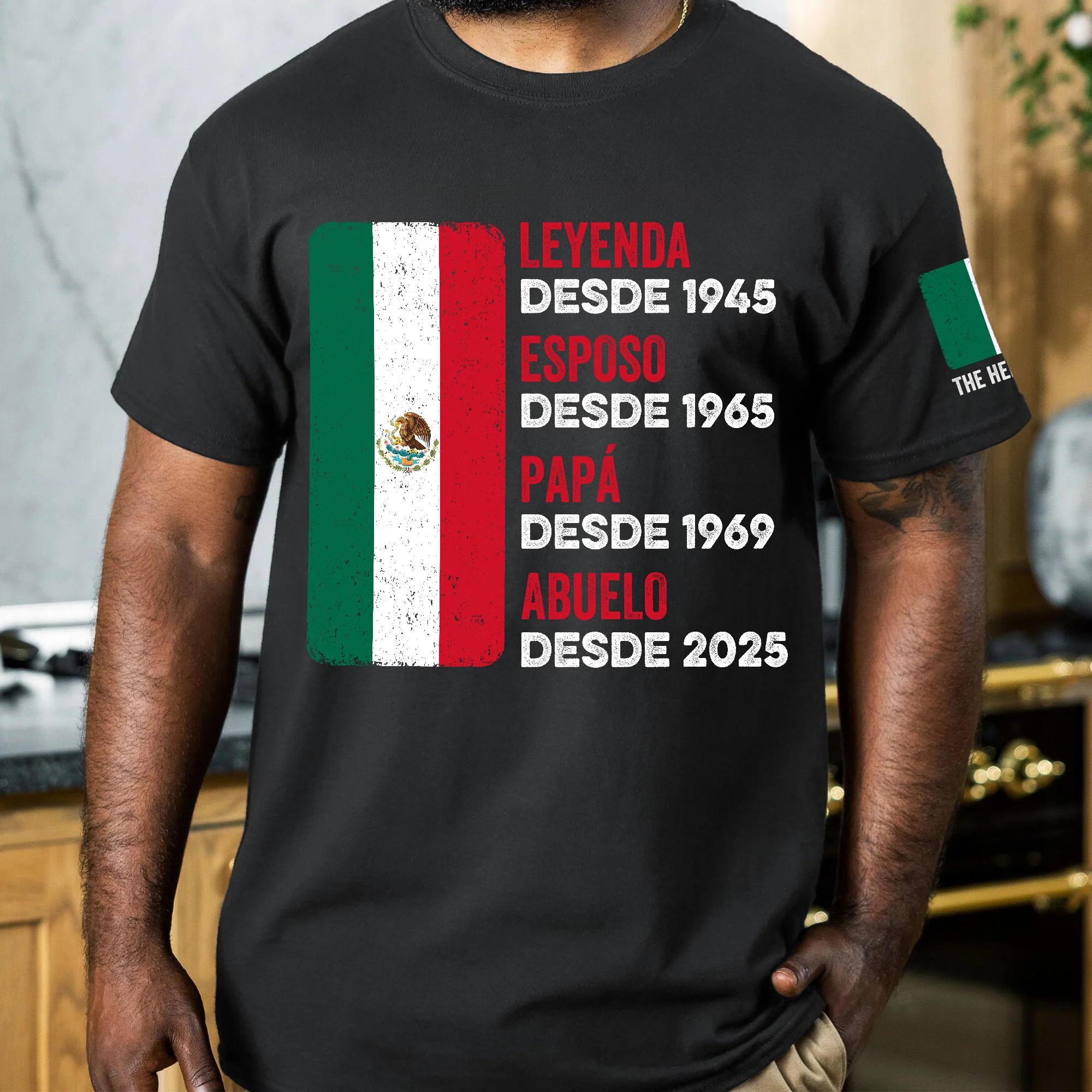 Leyenda Papá Abuelo - Hispanic, Mexico, Puerto Rico, El Salvador, Cuba, Dr - Personalized Shirt - Image 5