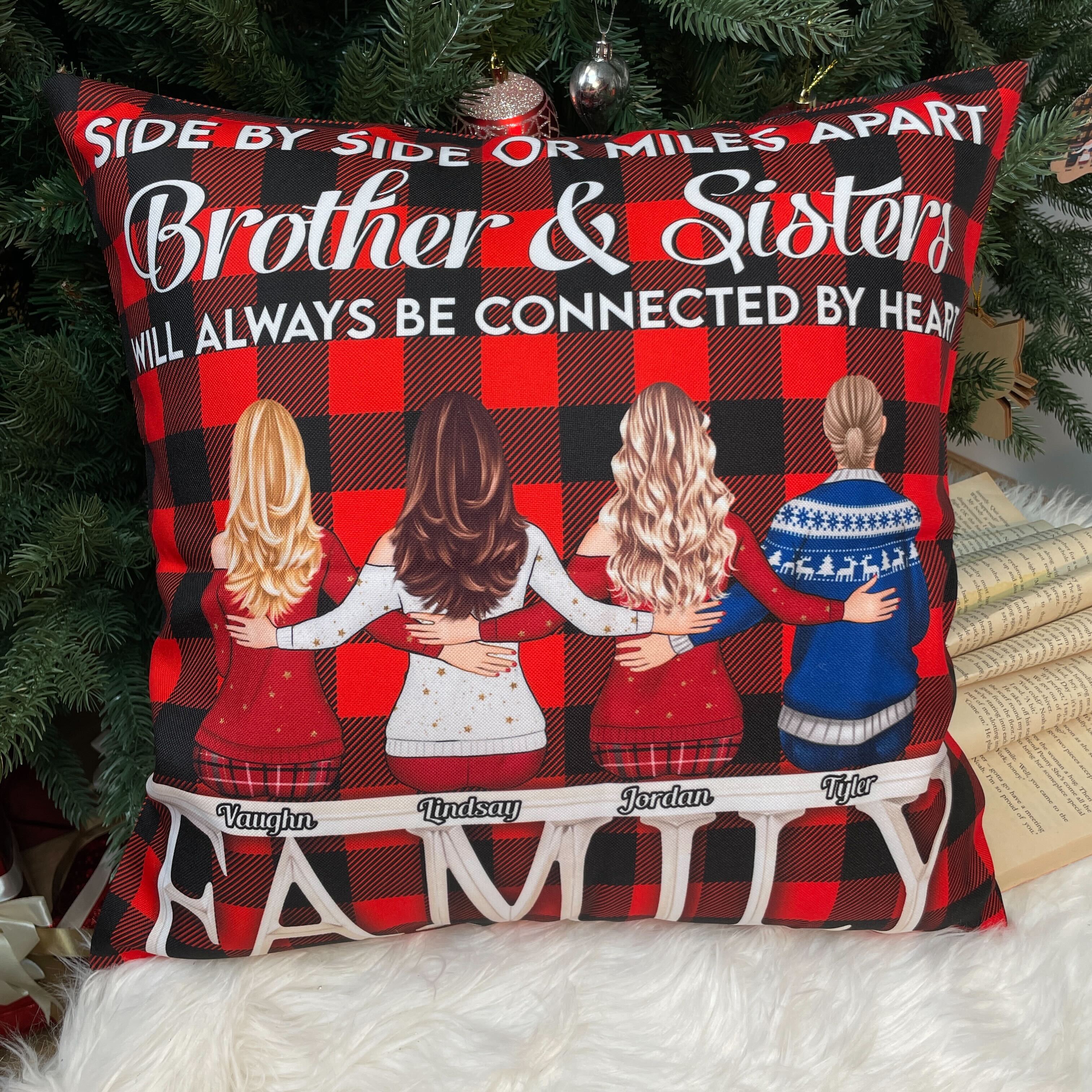Life Is Better With Brothers And Sisters - Personalized Pillow (Insert Included) - Image 2