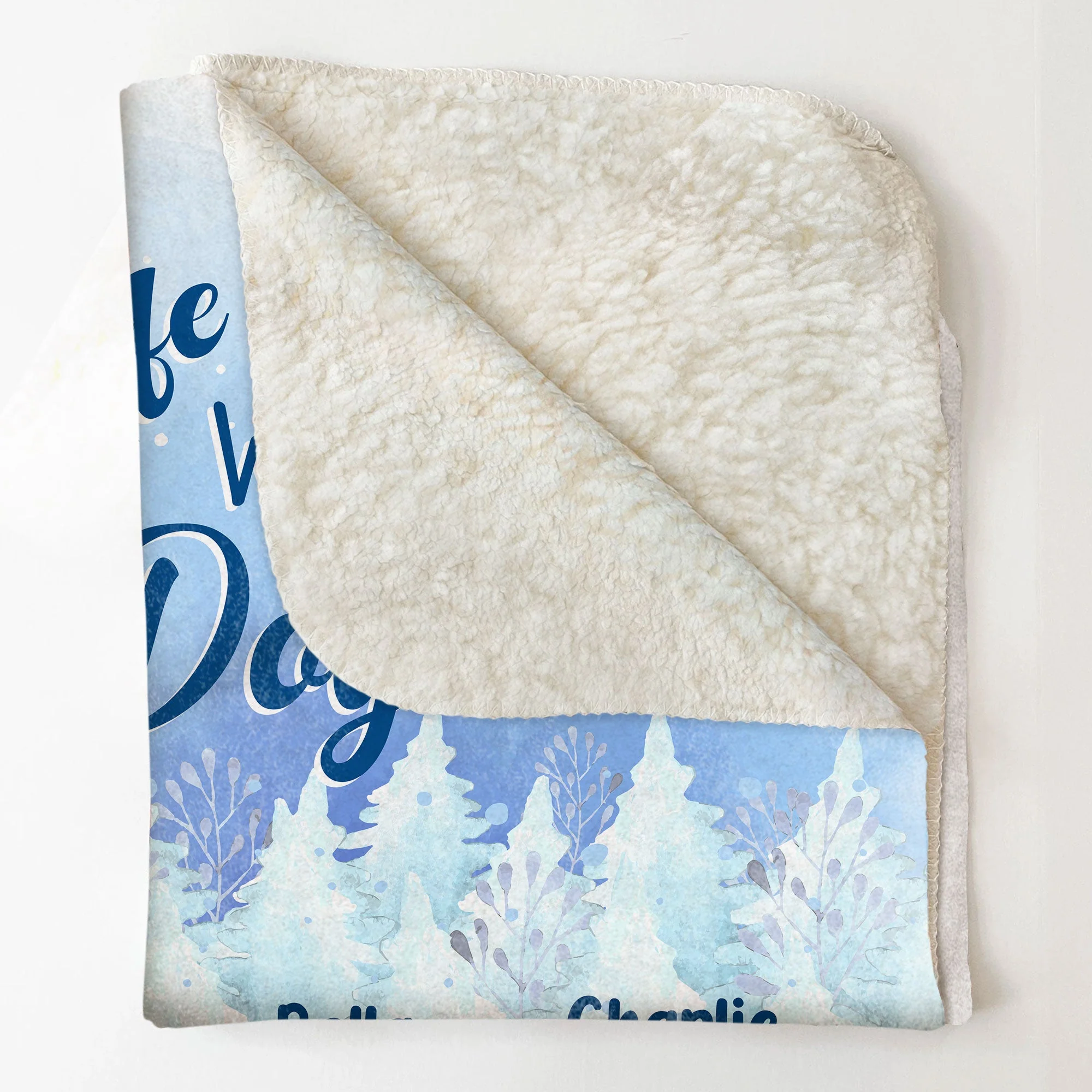 Life Is Better With Dogs - Personalized Blanket - Image 4
