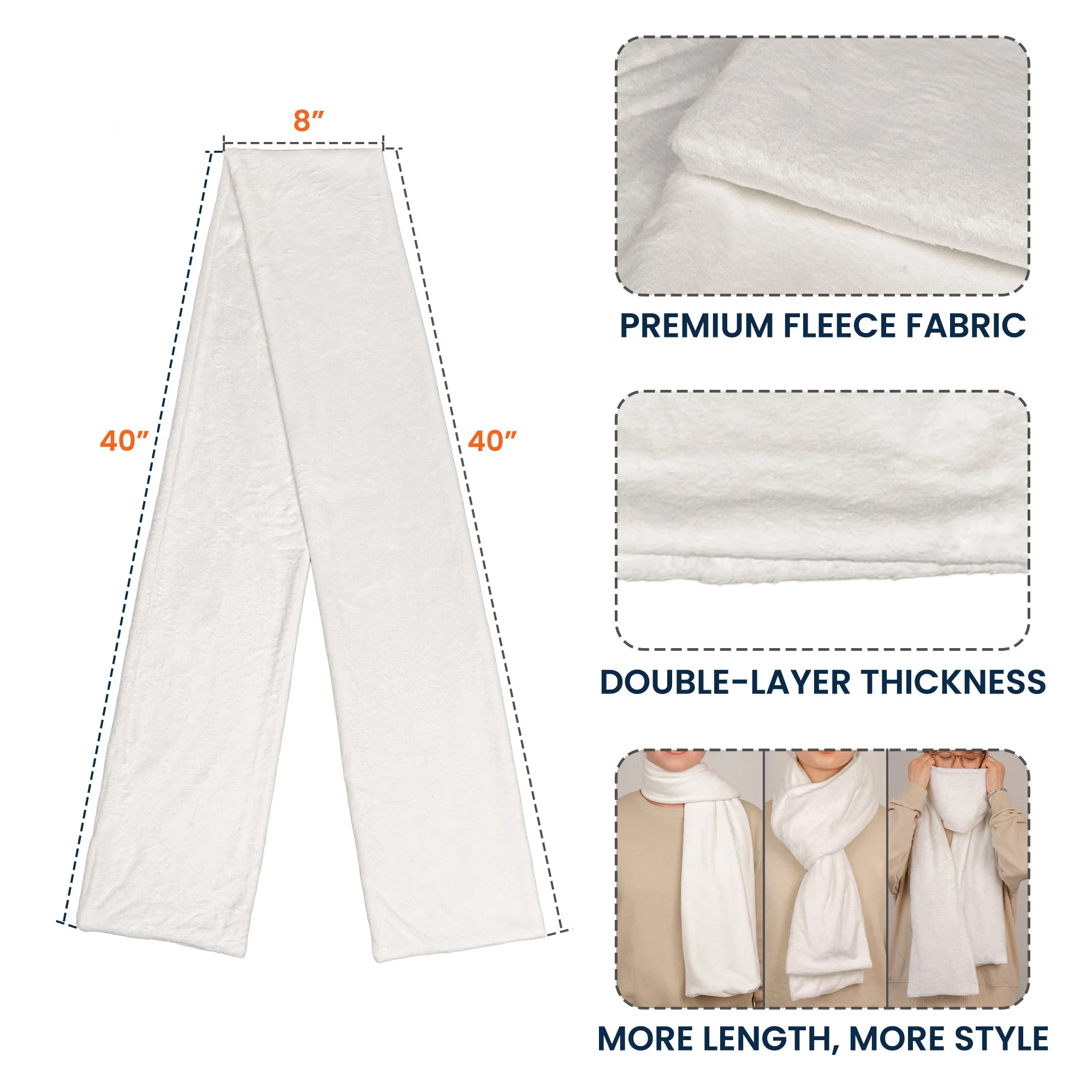 Life Is Better With Grandkids - Personalized Fleece Scarf - Image 7