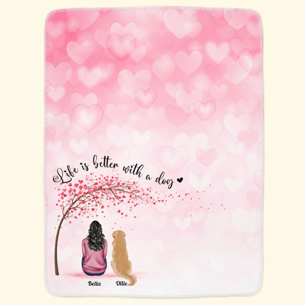 Life Is Better With Pets Around - Personalized Blanket - Image 2