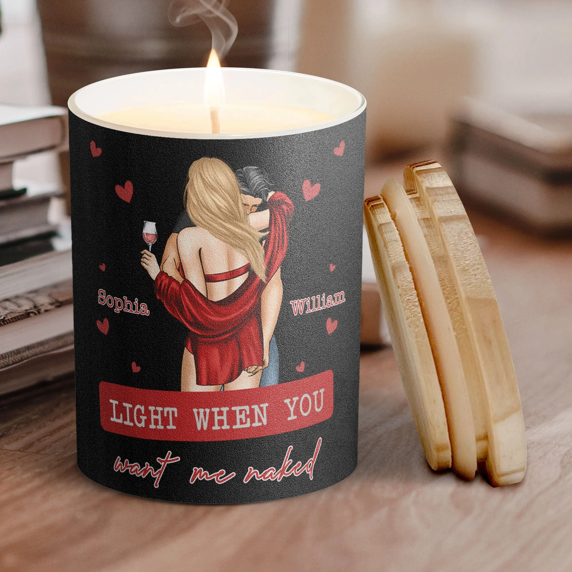 Light When You Want Me Naked - Personalized Candle - Image 2