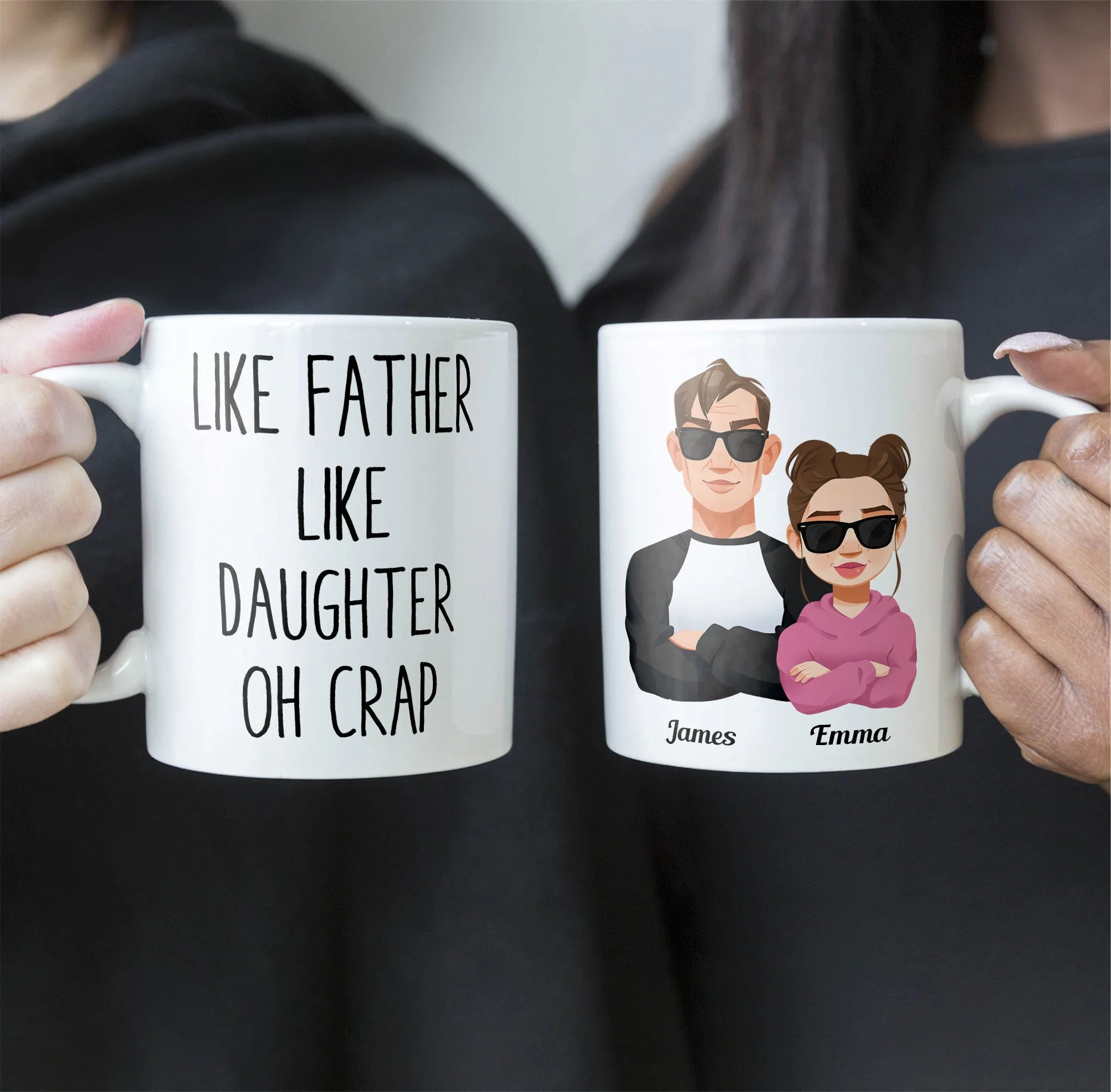 Like Dad Like Daughter - Personalized Mug - Image 2