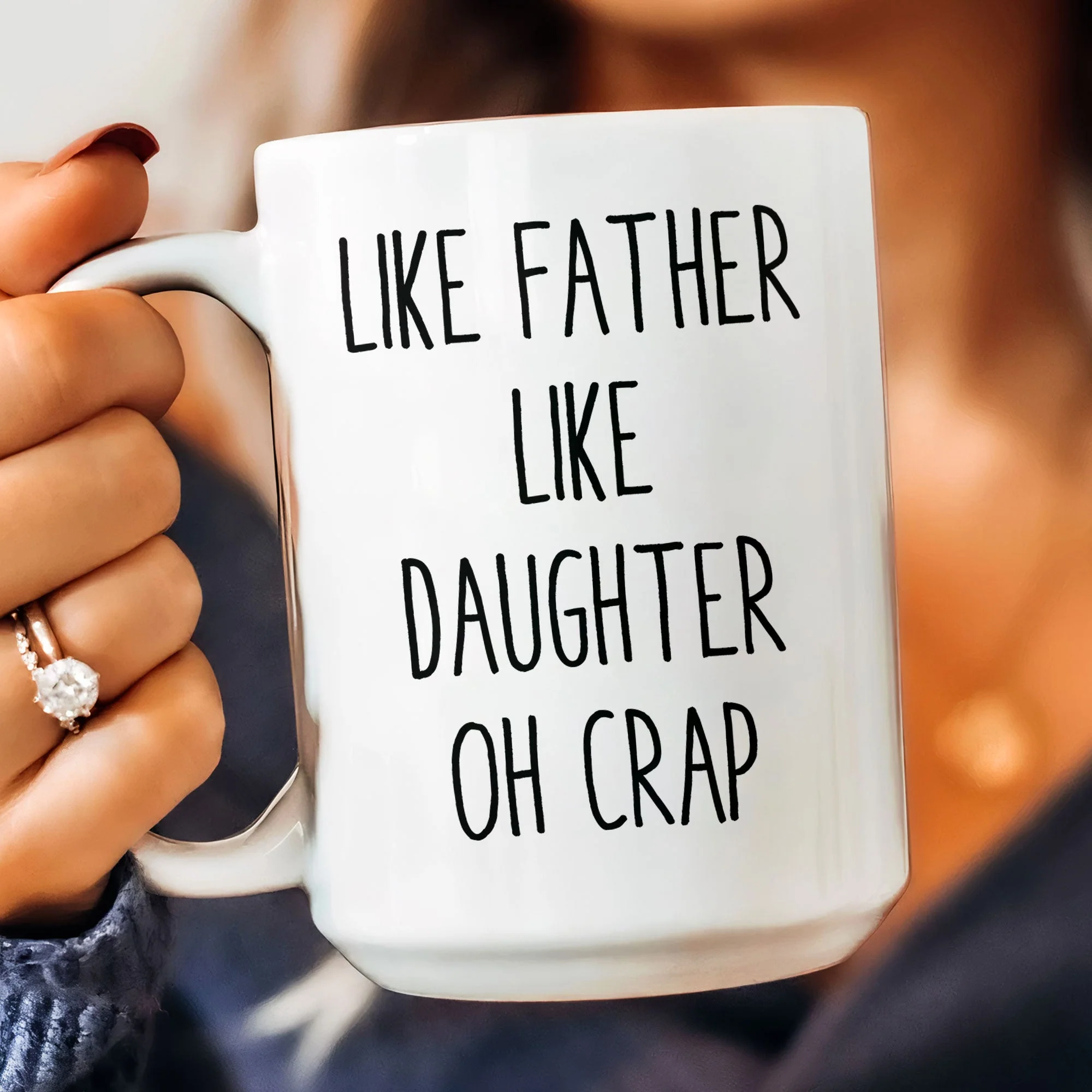 Like Dad Like Daughter - Personalized Mug - Image 5
