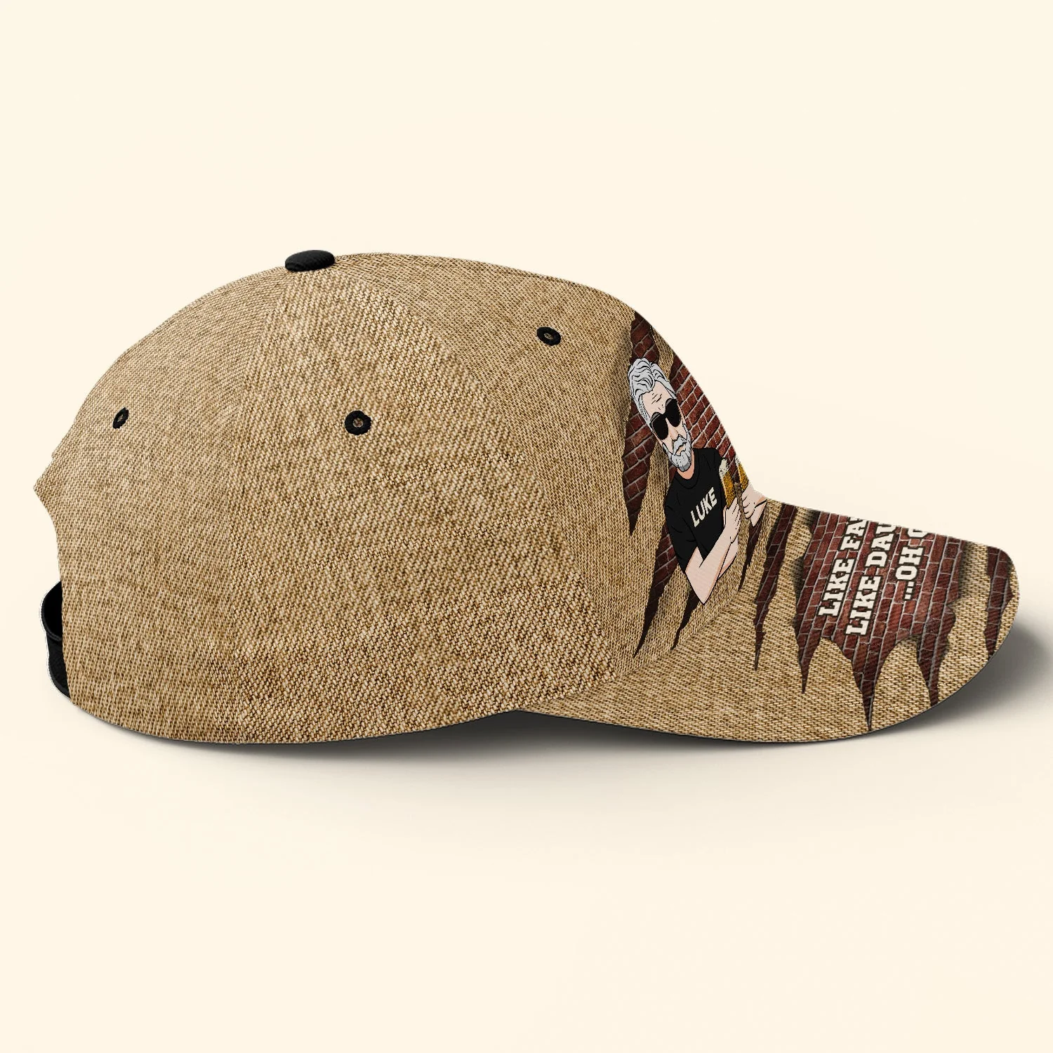 Like Father, Like Daughter ...Oh Crap - Personalized Classic Cap - Image 3