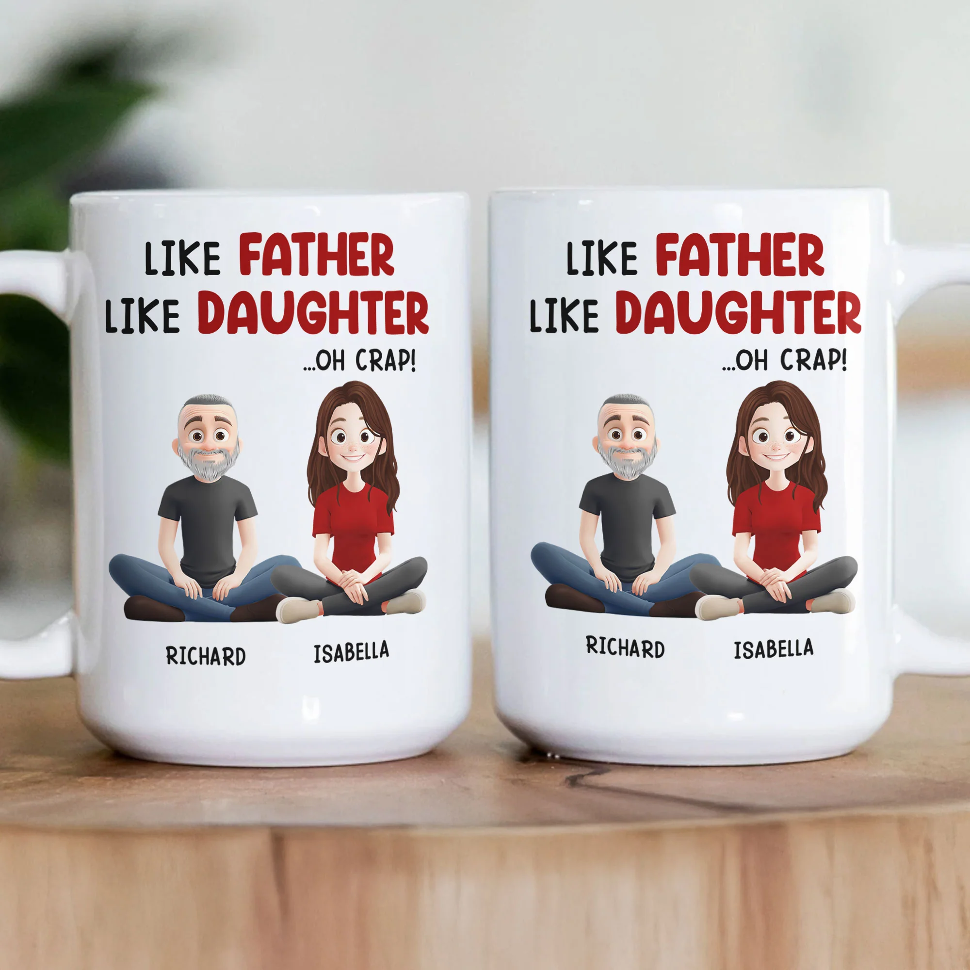 Like Father Like Daughter- Personalized Mug - Image 3