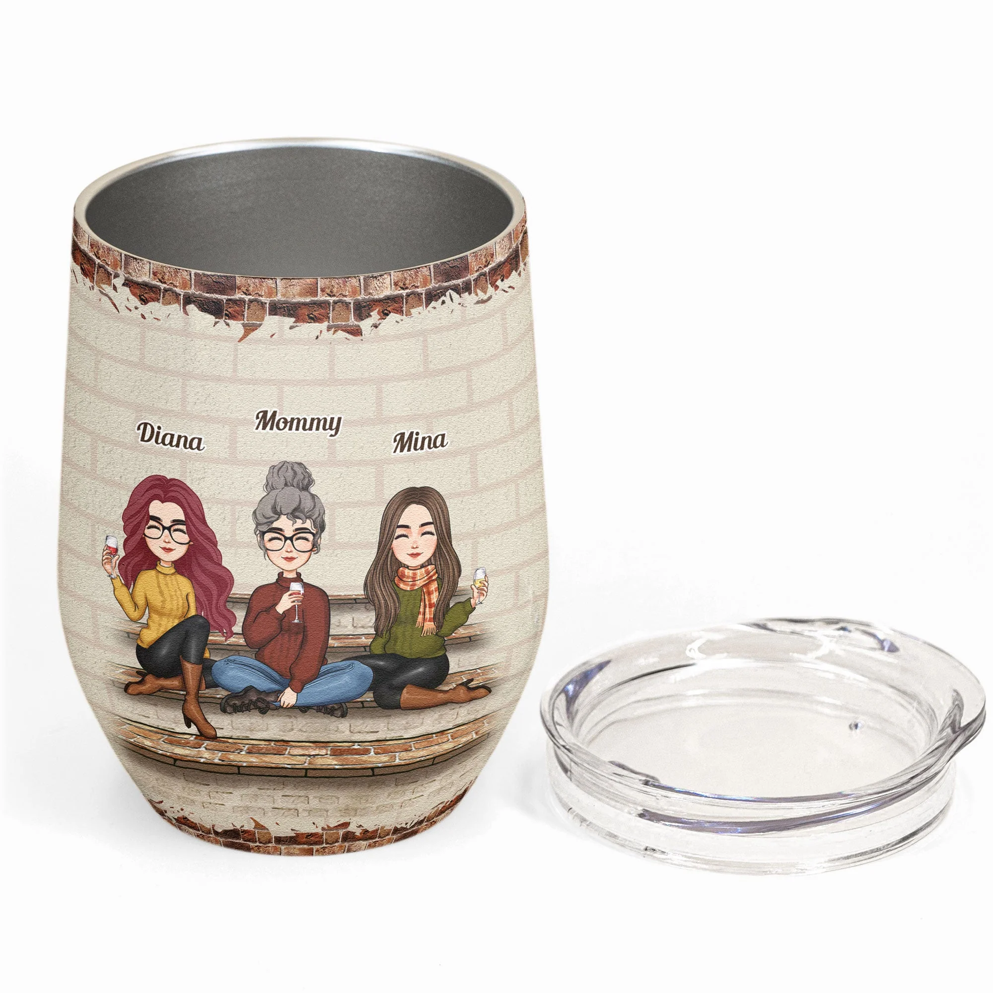 Like Mother Like Daughter - Personalized Wine Tumbler - Image 2