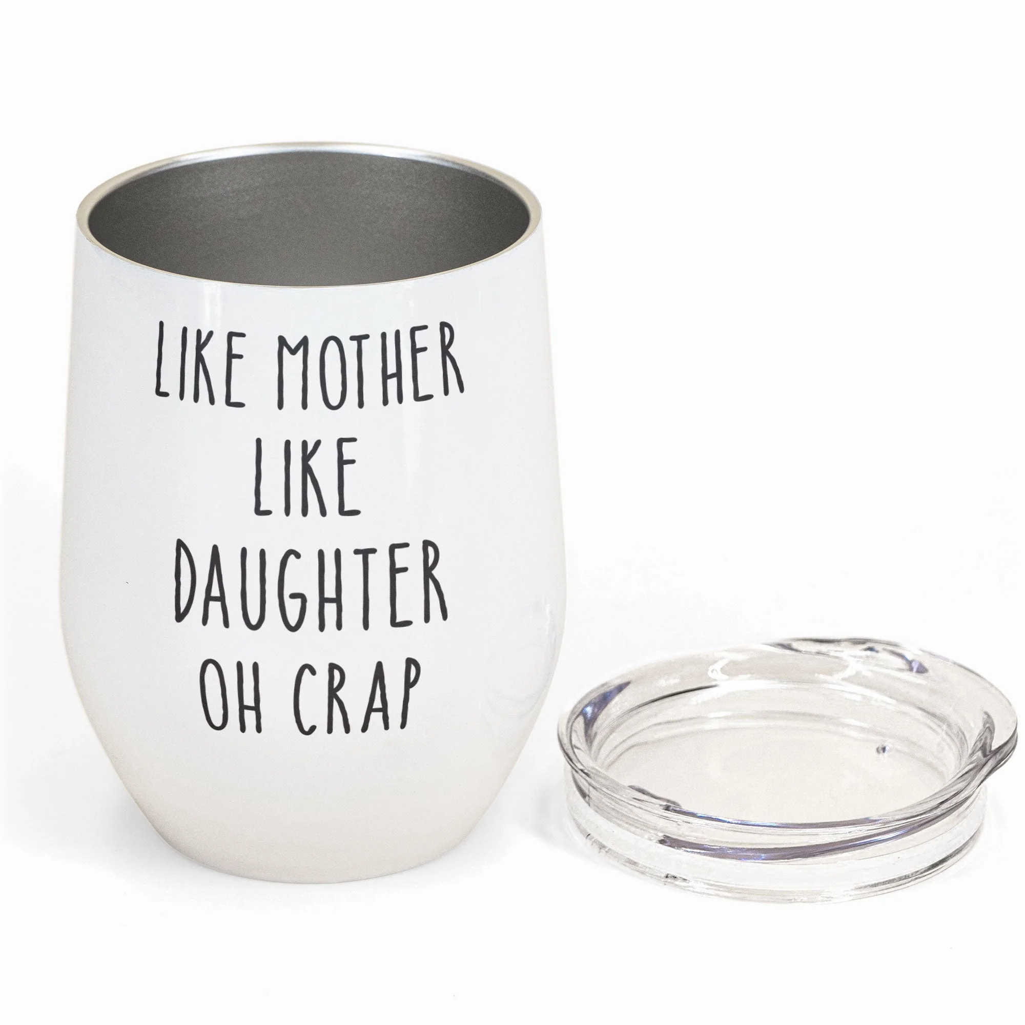Like Mother Like Daughter - Personalized Wine Tumbler - Drunk Woman - Image 3