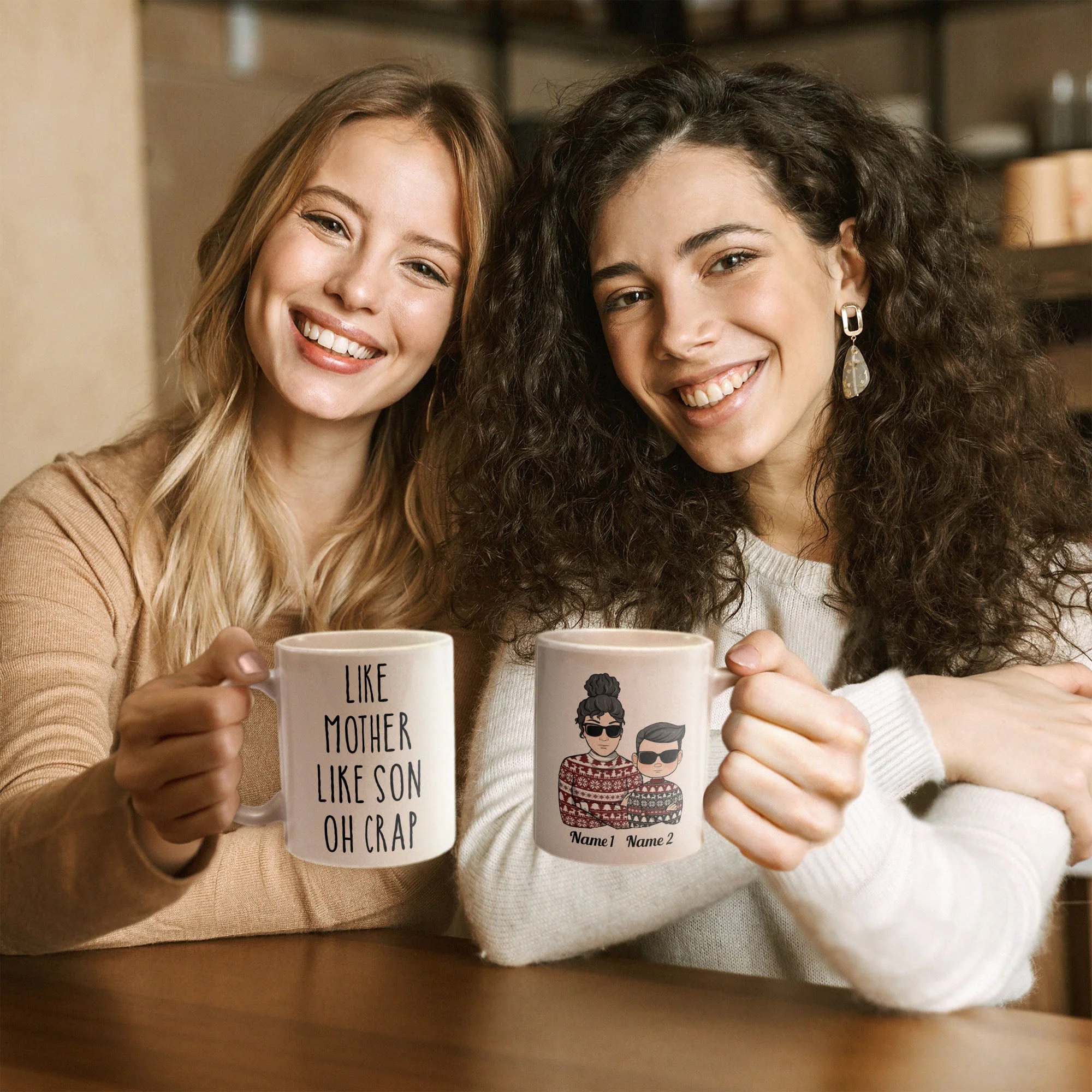 Like Mother Like Son Oh Crap - Personalized Mug - Image 4