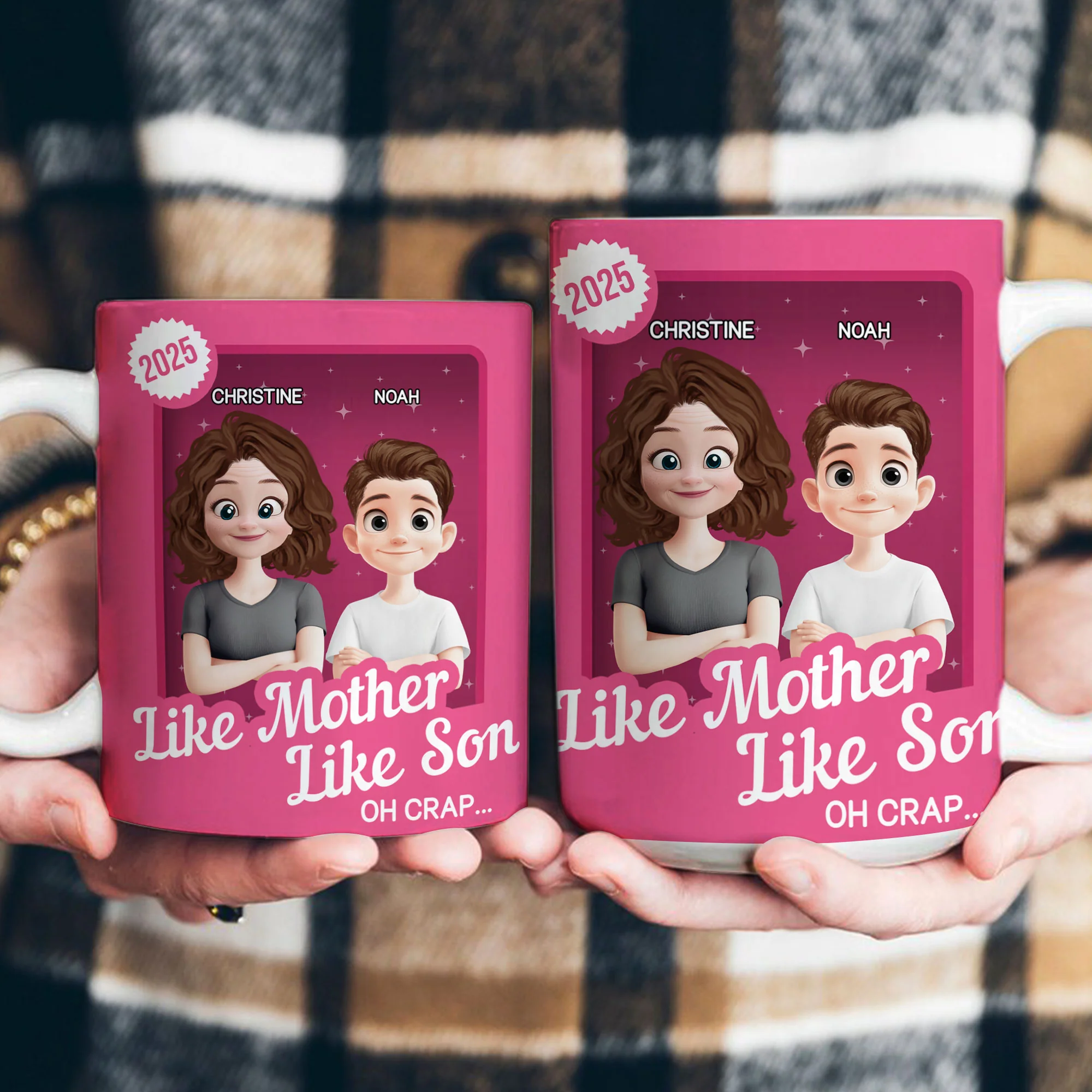 Like Mother Like Son Oh Crap Toy Box - Personalized Mug - Image 4