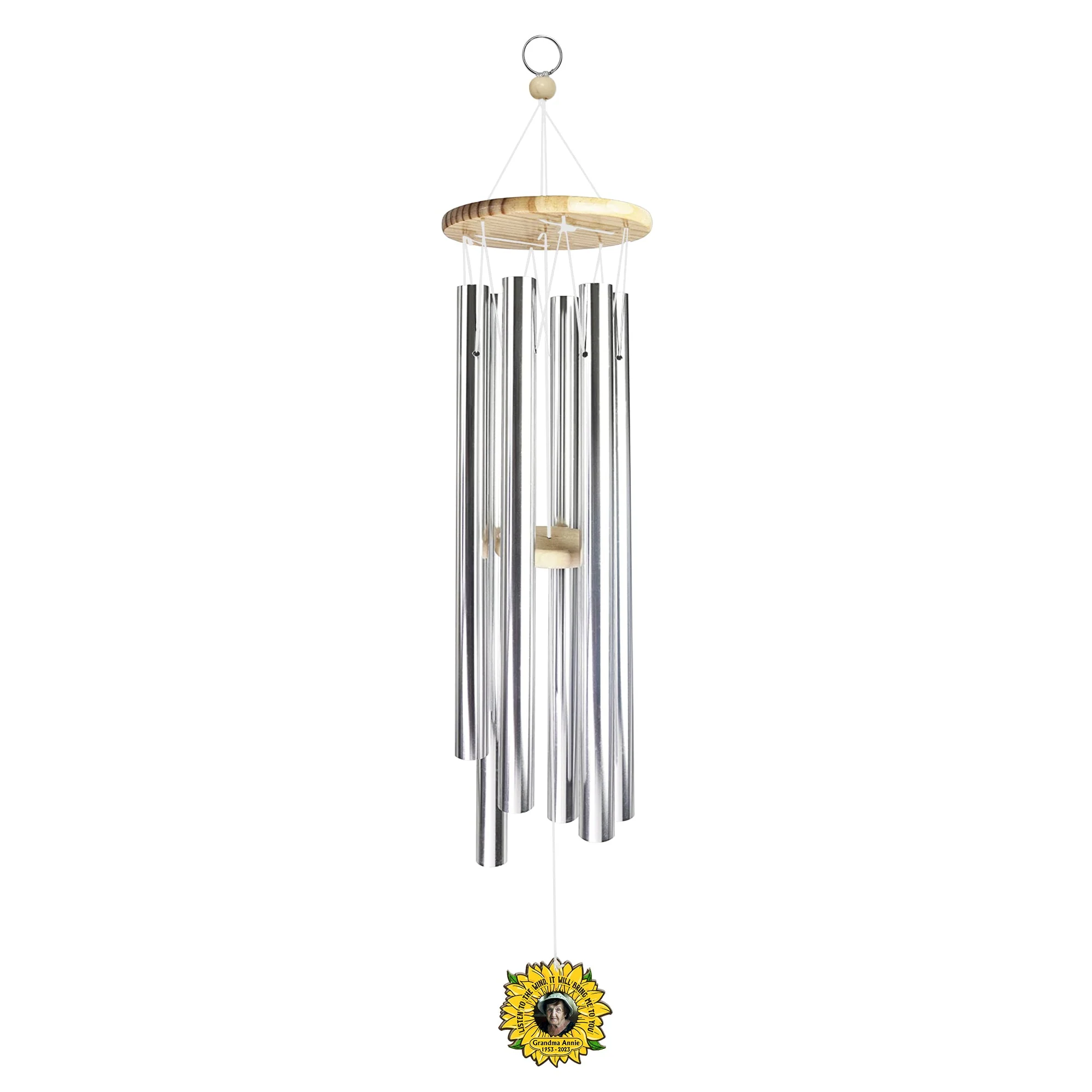 Listen To The Wind, It Will Bring Me To You - Personalized Photo Wind Chimes - Image 3
