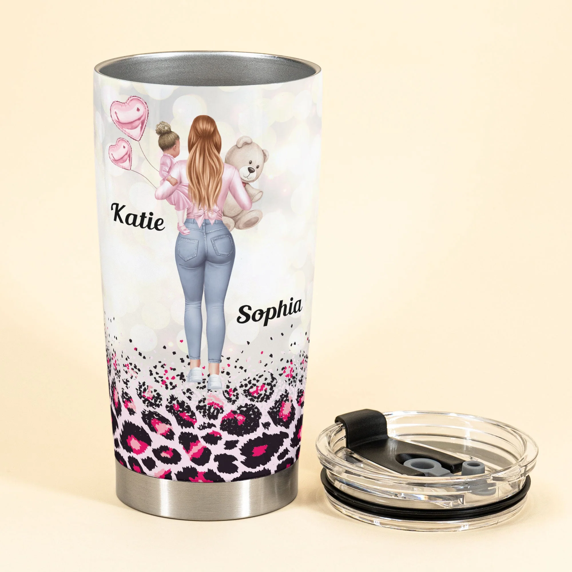 Look At You Becoming A Mom And S#!T - Personalized Tumbler Cup - Birthday, Funny, Mother's Day Gift For Mom, Wife, Friend - Image 3