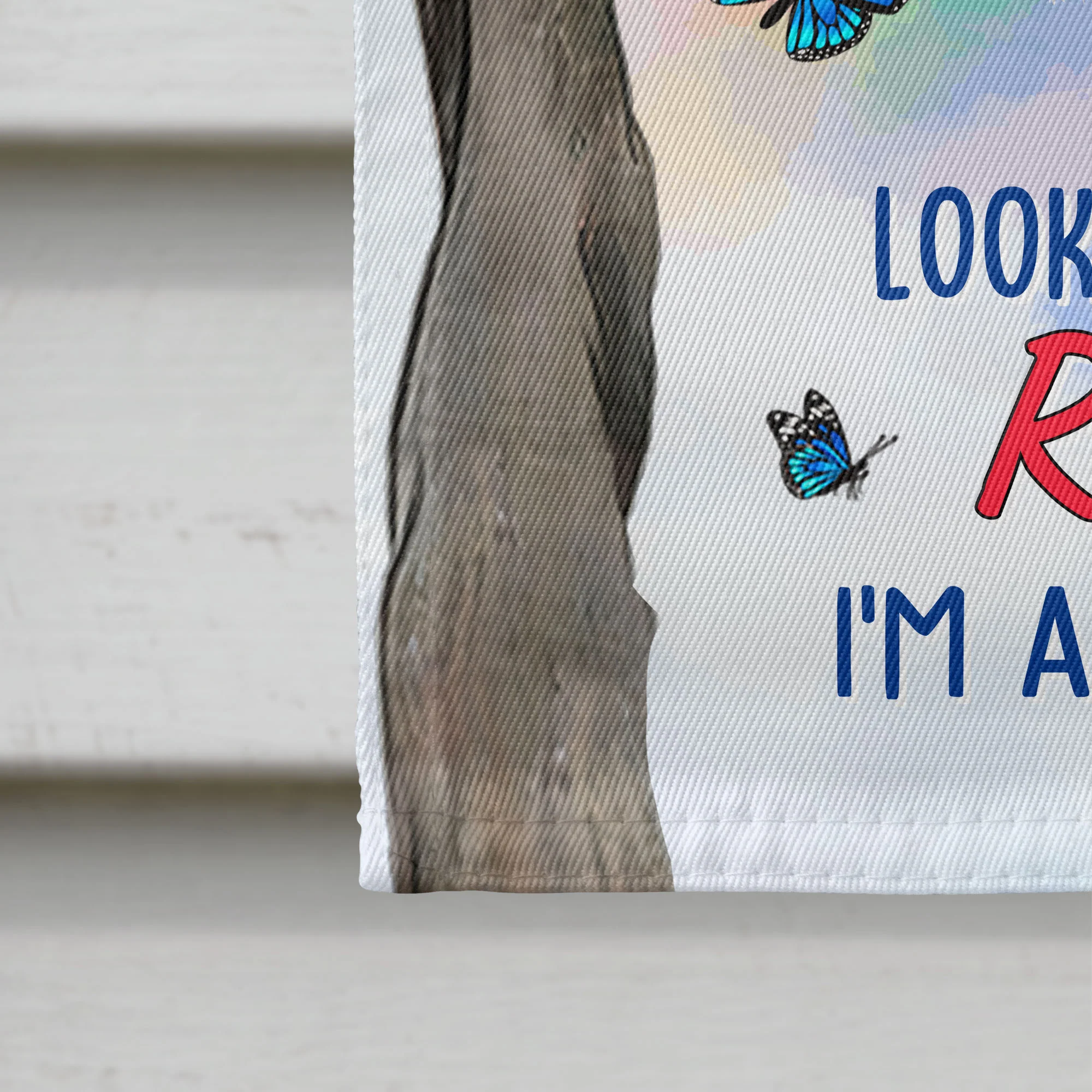 Look For Me In The Rainbows - Personalized Photo Flag - Image 5