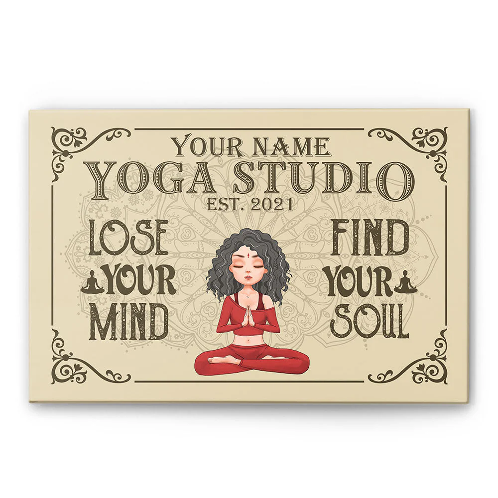 Lose Your Mind Find Your Soul - Personalized Poster/Wrapped Canvas - Birthday Gift For Yoga Lover - Image 4