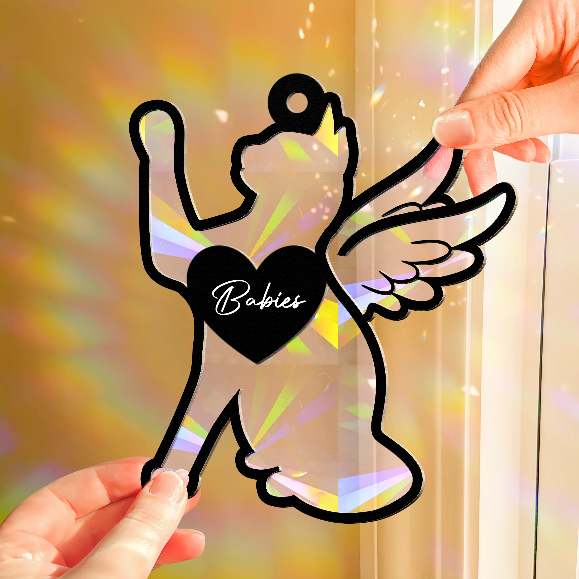 Loss Of Cat - Personalized Rainbow Suncatcher - Image 2