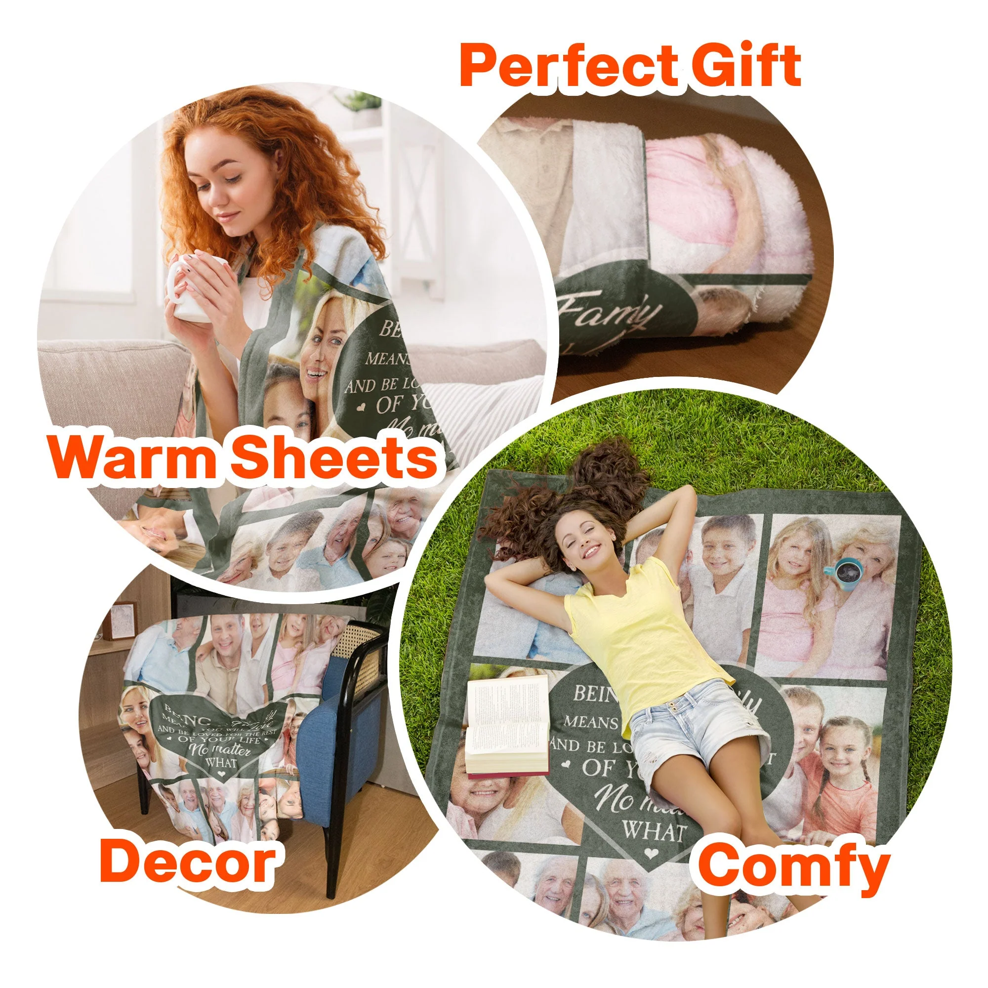 Love And Be Loved For The Rest Of Your Life - Personalized Photo Blanket - Image 8